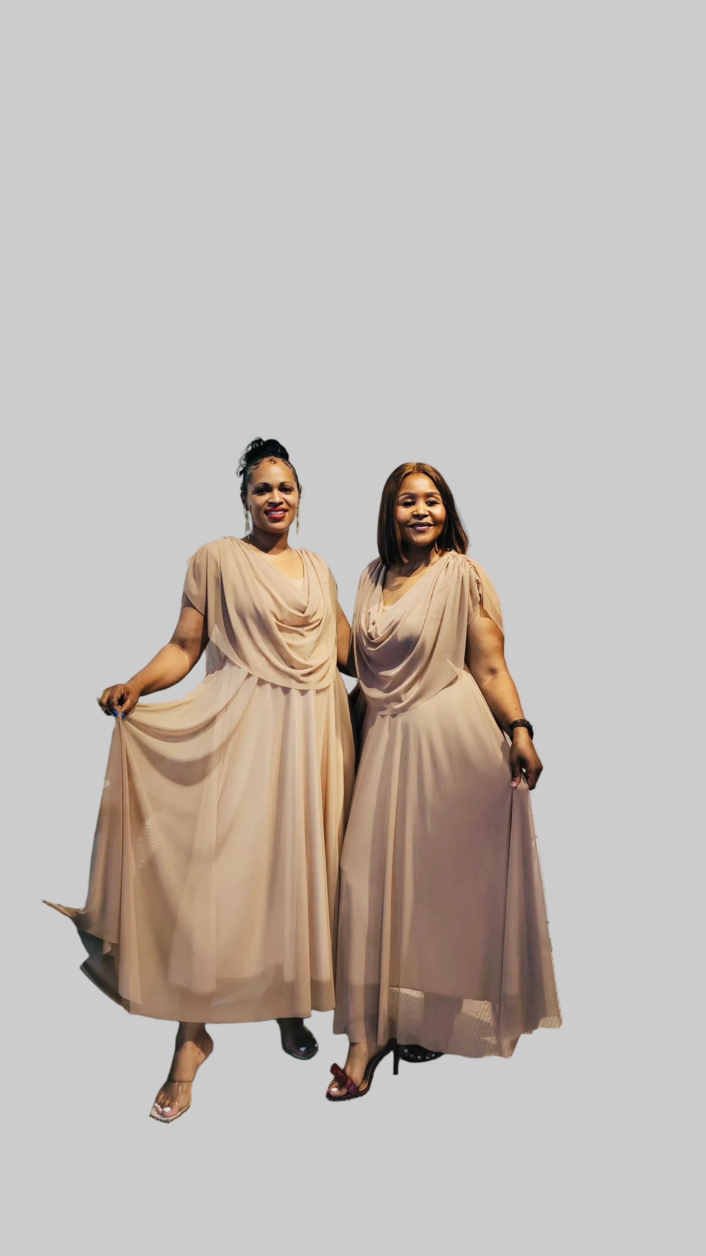 Stone Nino Maxi Mesh Dress – Flowy Elegant Dress for Church & Occasions | FRIDA