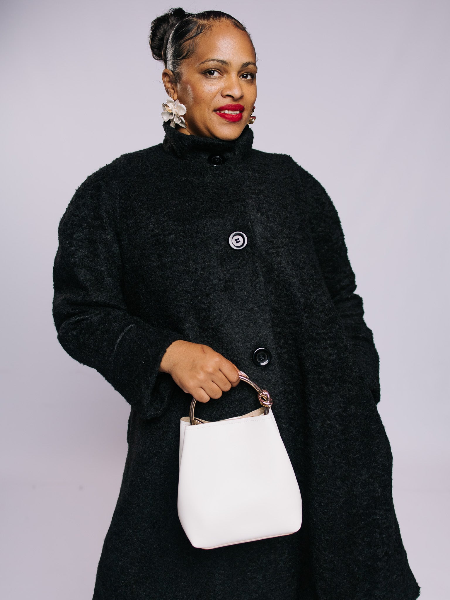 Black Yasmin Coat FR1154