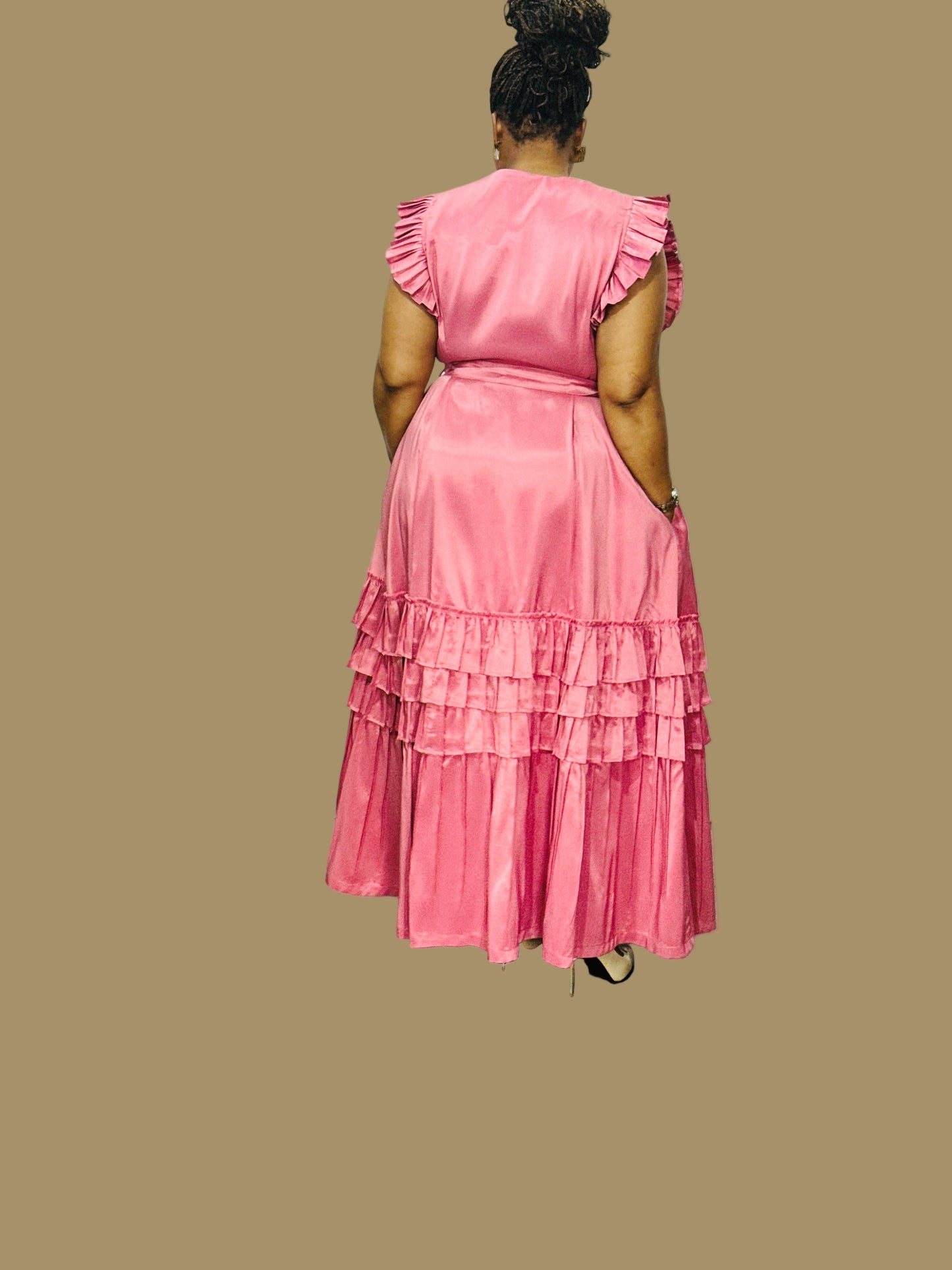 FR1078 PINK THULI DRESS