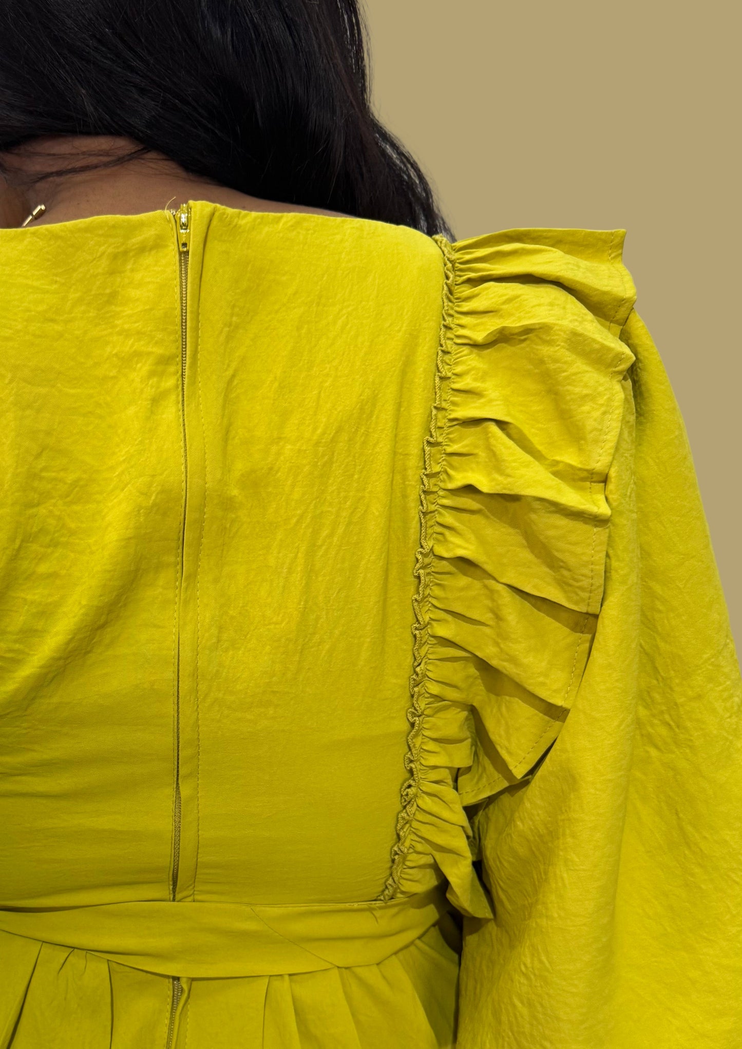 FR1071 LIME NYOTA DRESS