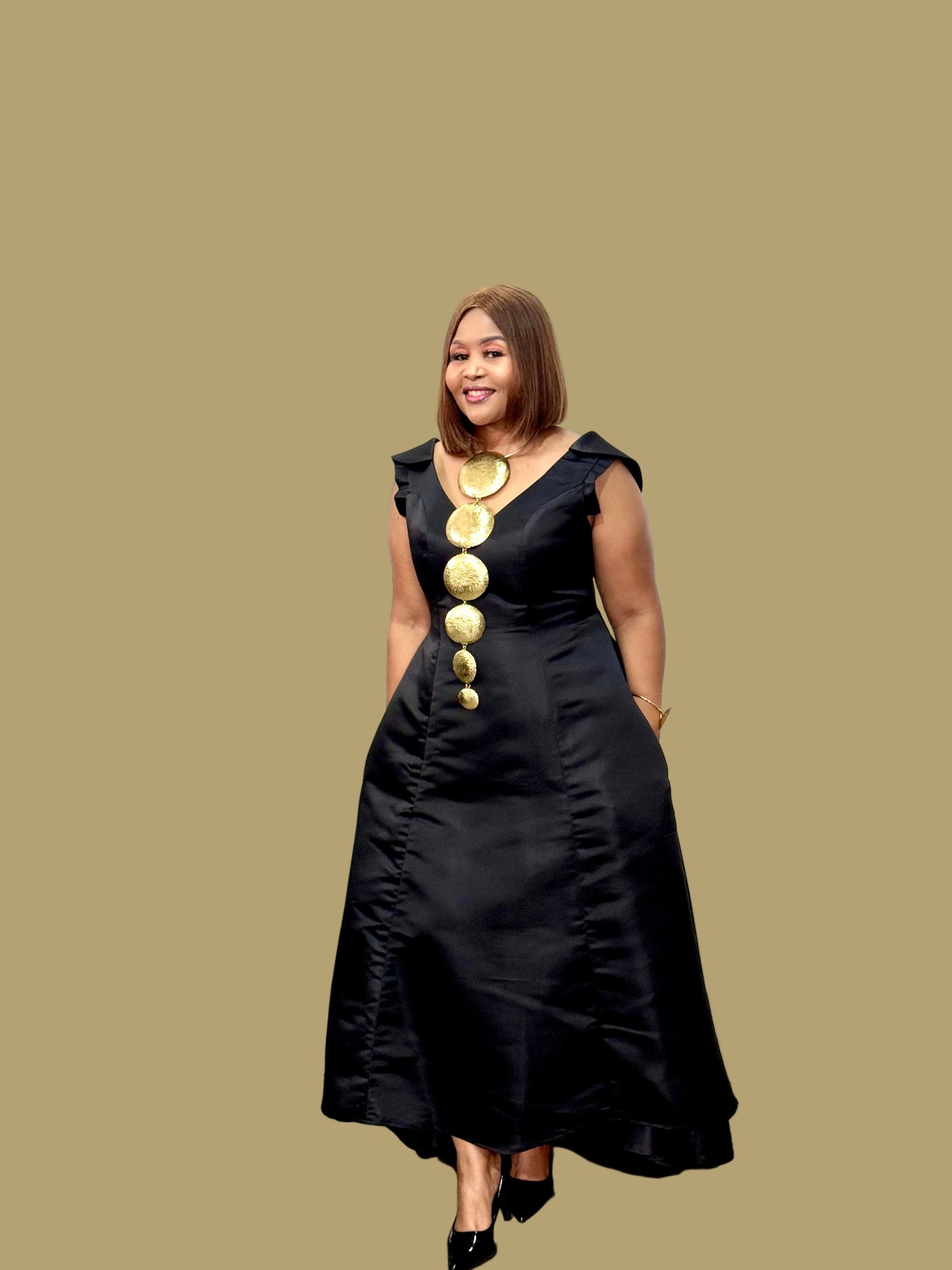 BLACK or GOLD CLASSIC MAXI DRESS