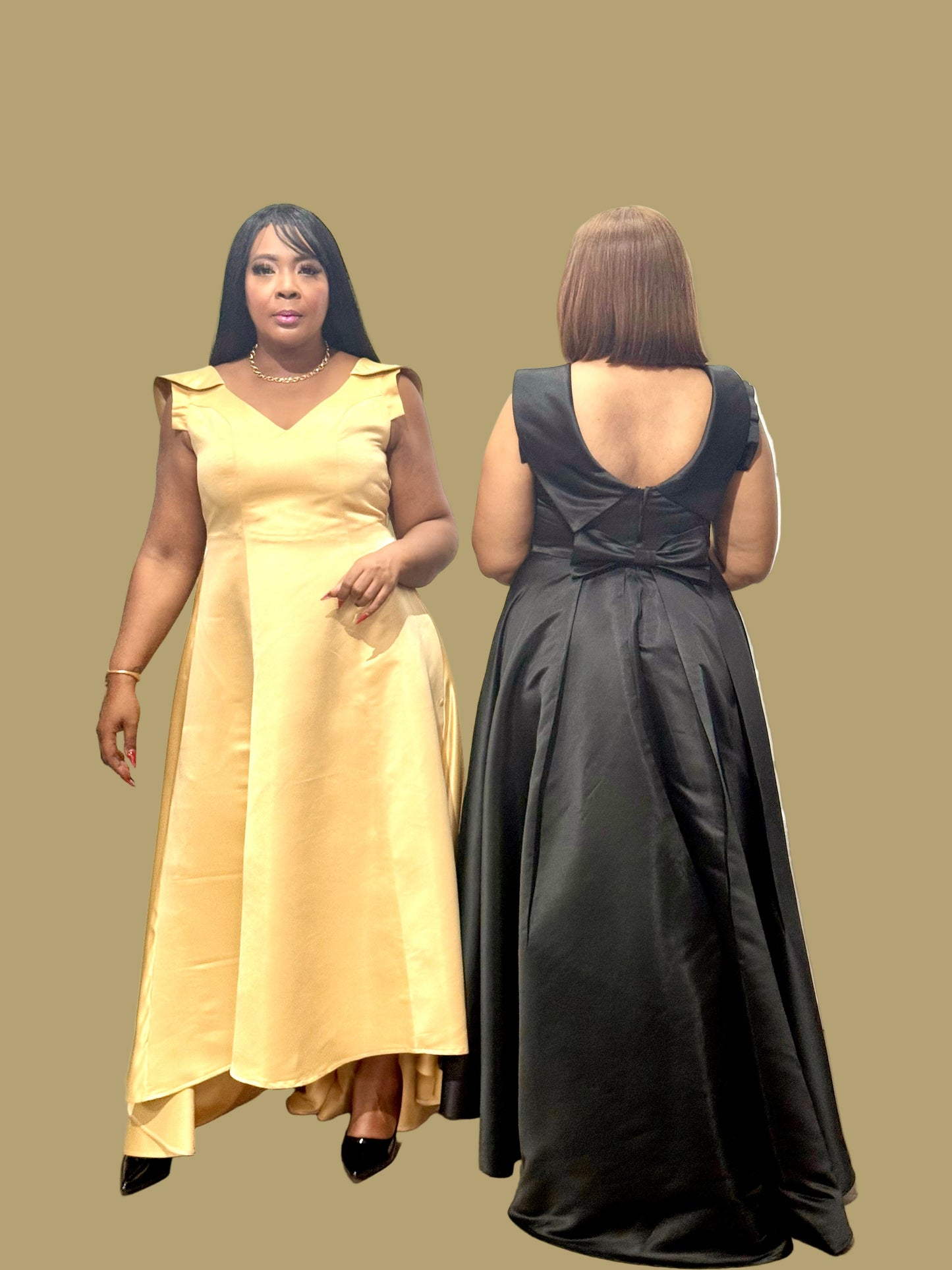BLACK or GOLD CLASSIC MAXI DRESS