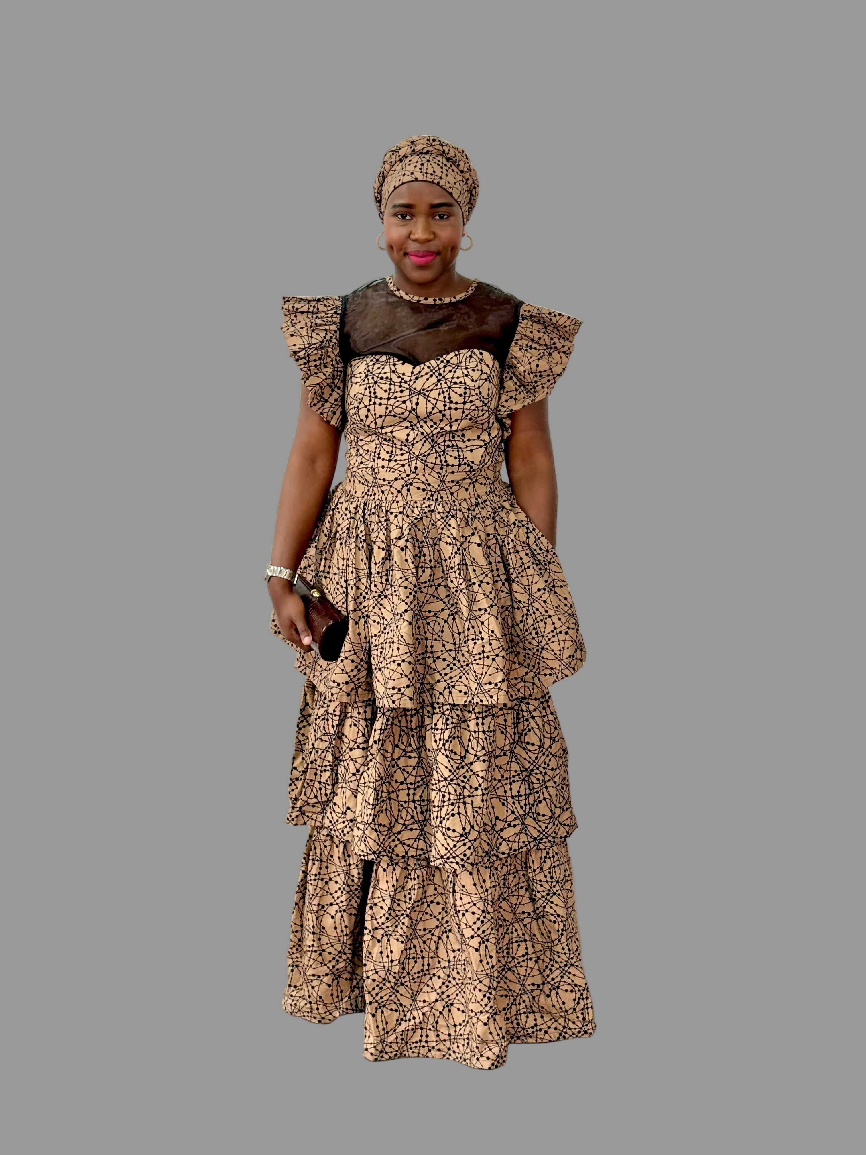 Set of Ankara Bustier Layered Dress FR1173