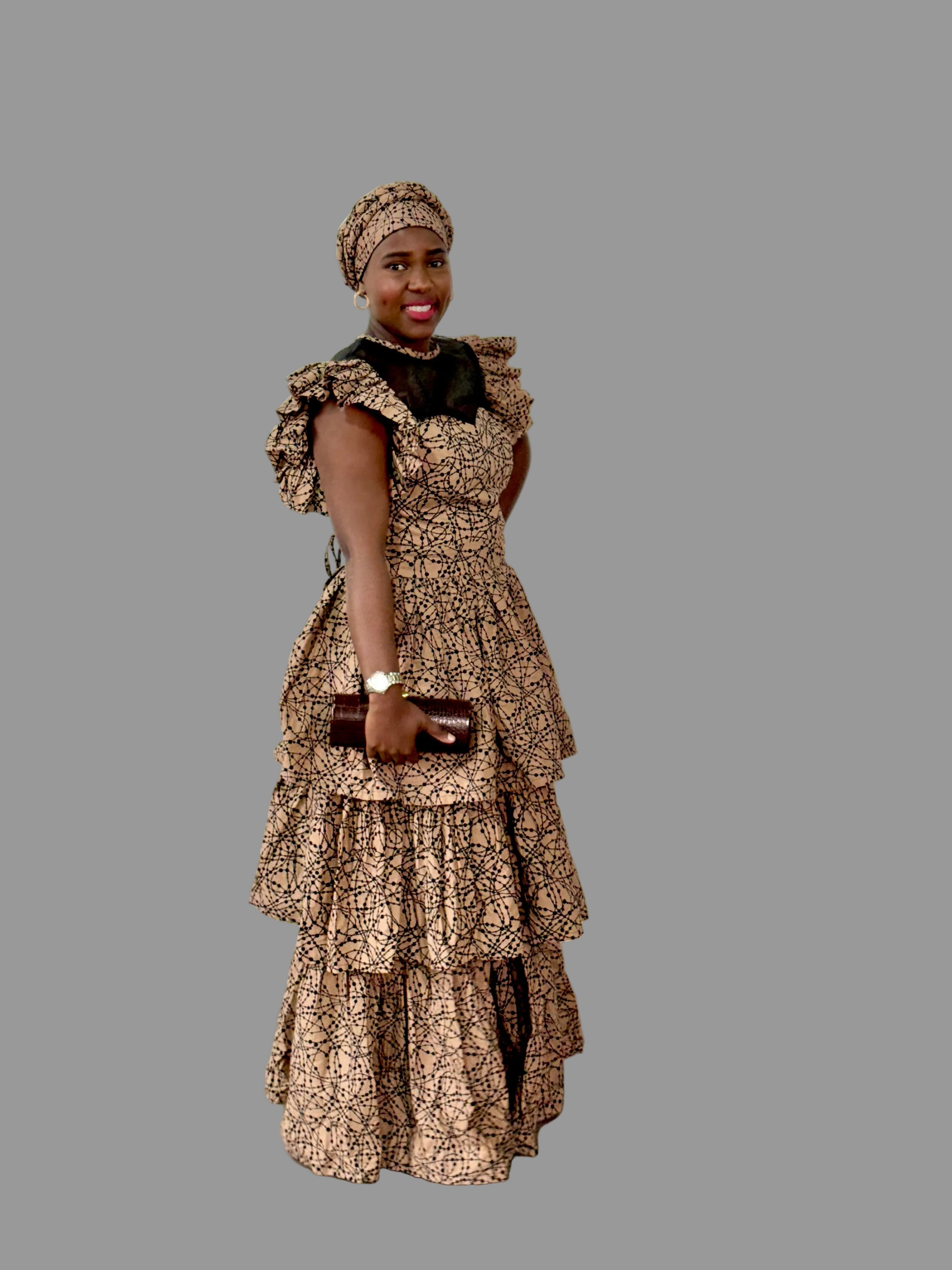 Set of Ankara Bustier Layered Dress FR1173