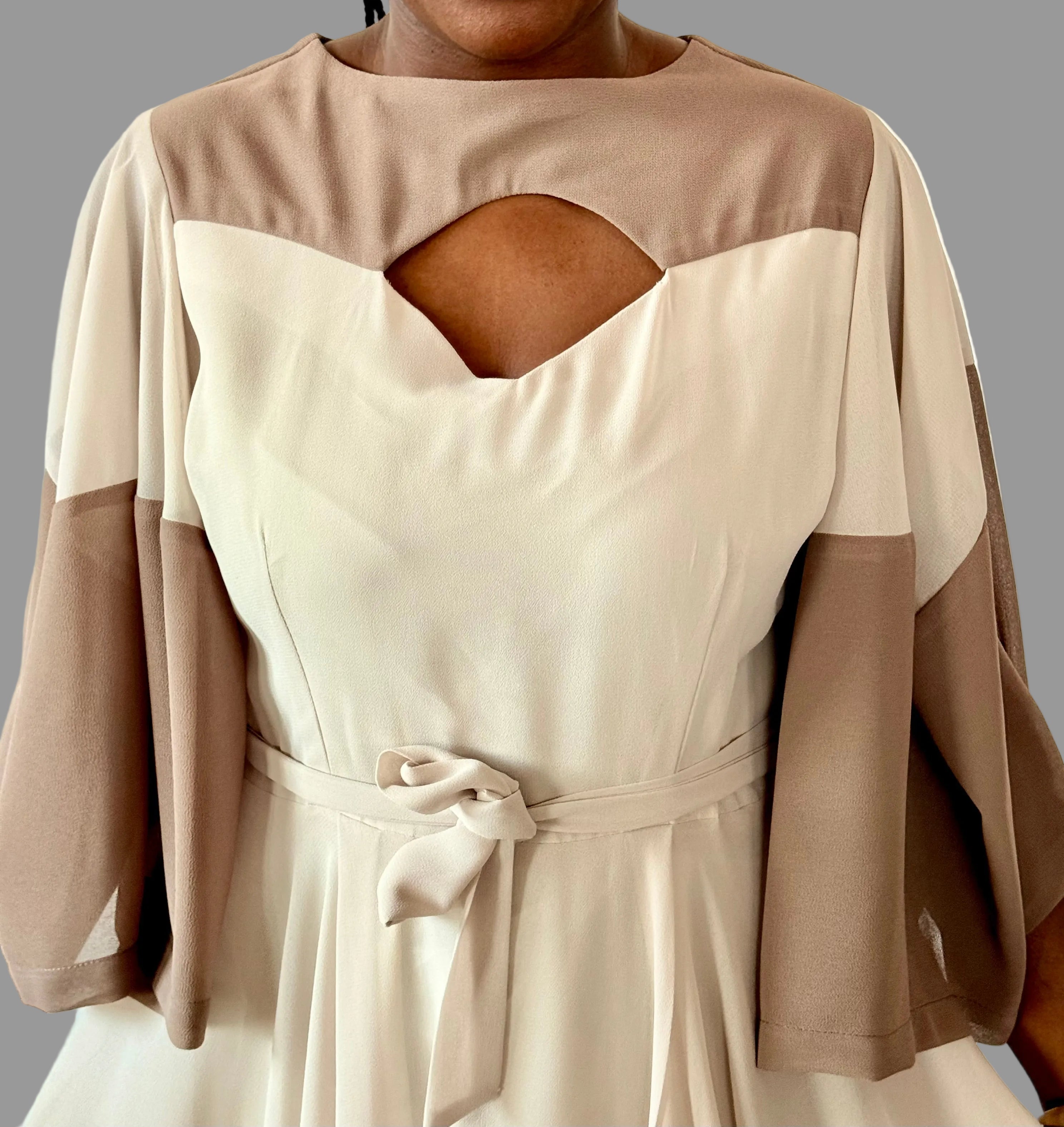 Brown/Cream Monica Dress FR1177
