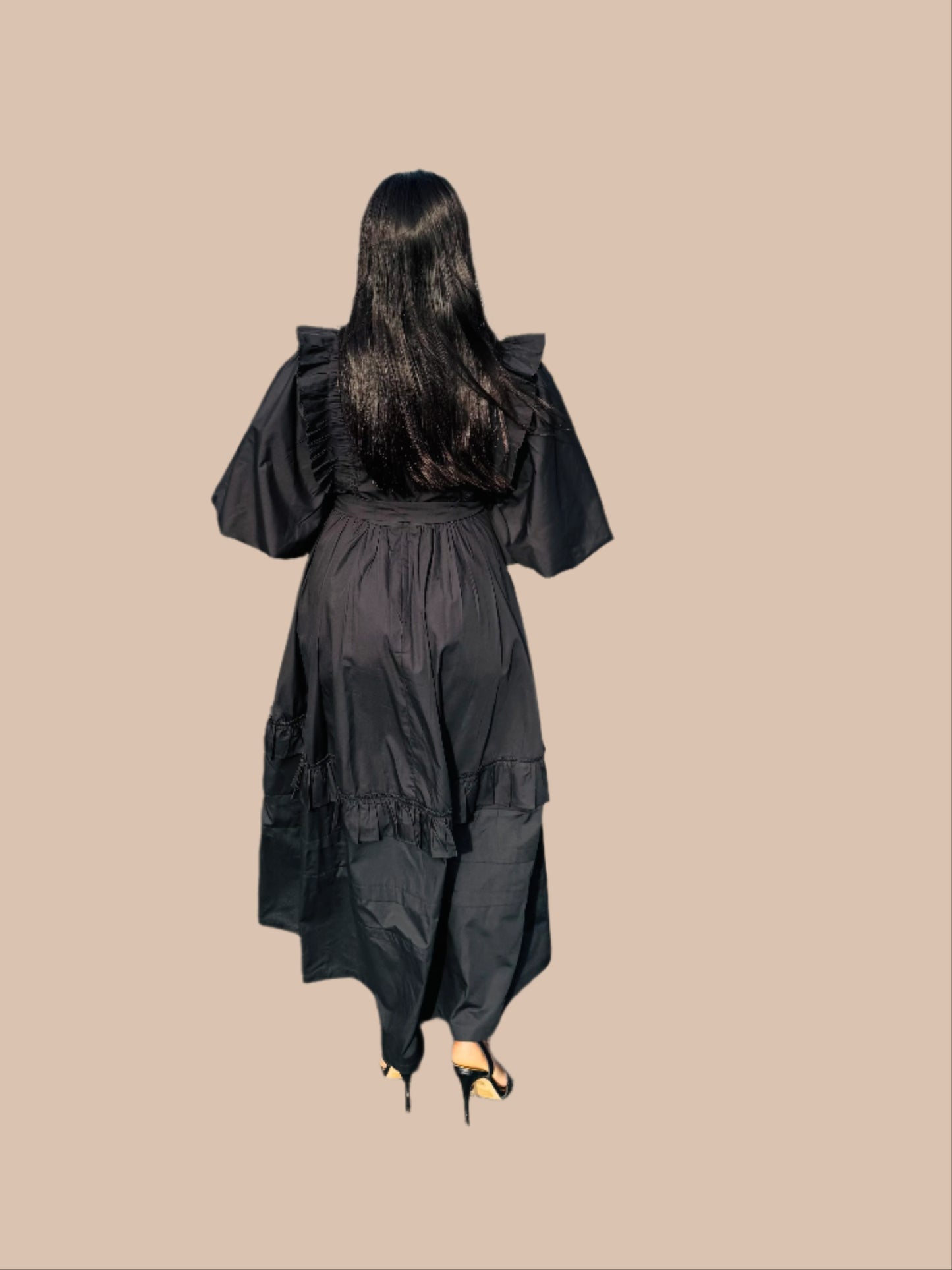 FR1070 BLACK NYOTA DRESS