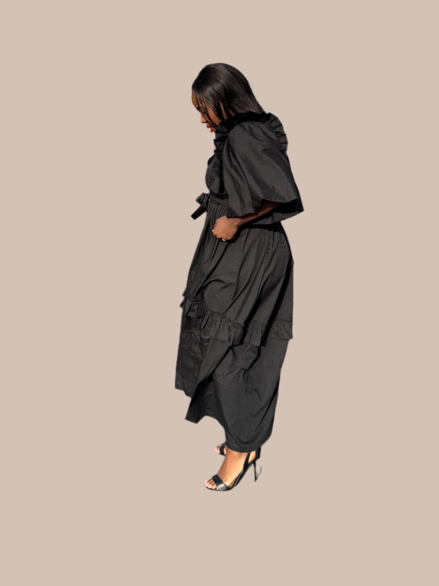 FR1070 BLACK NYOTA DRESS