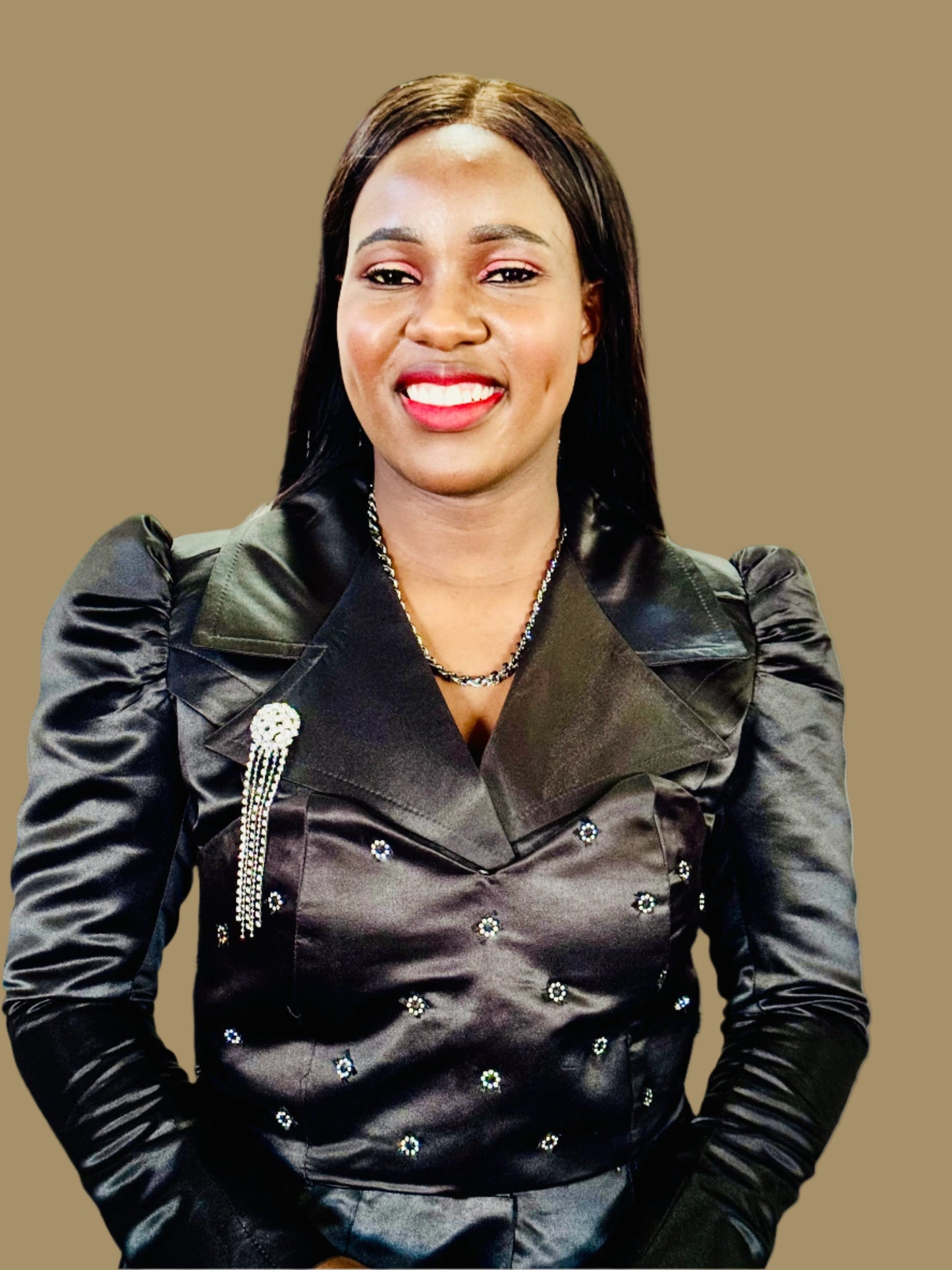 FR1068 BLACK PRINCESS COAT DRESS