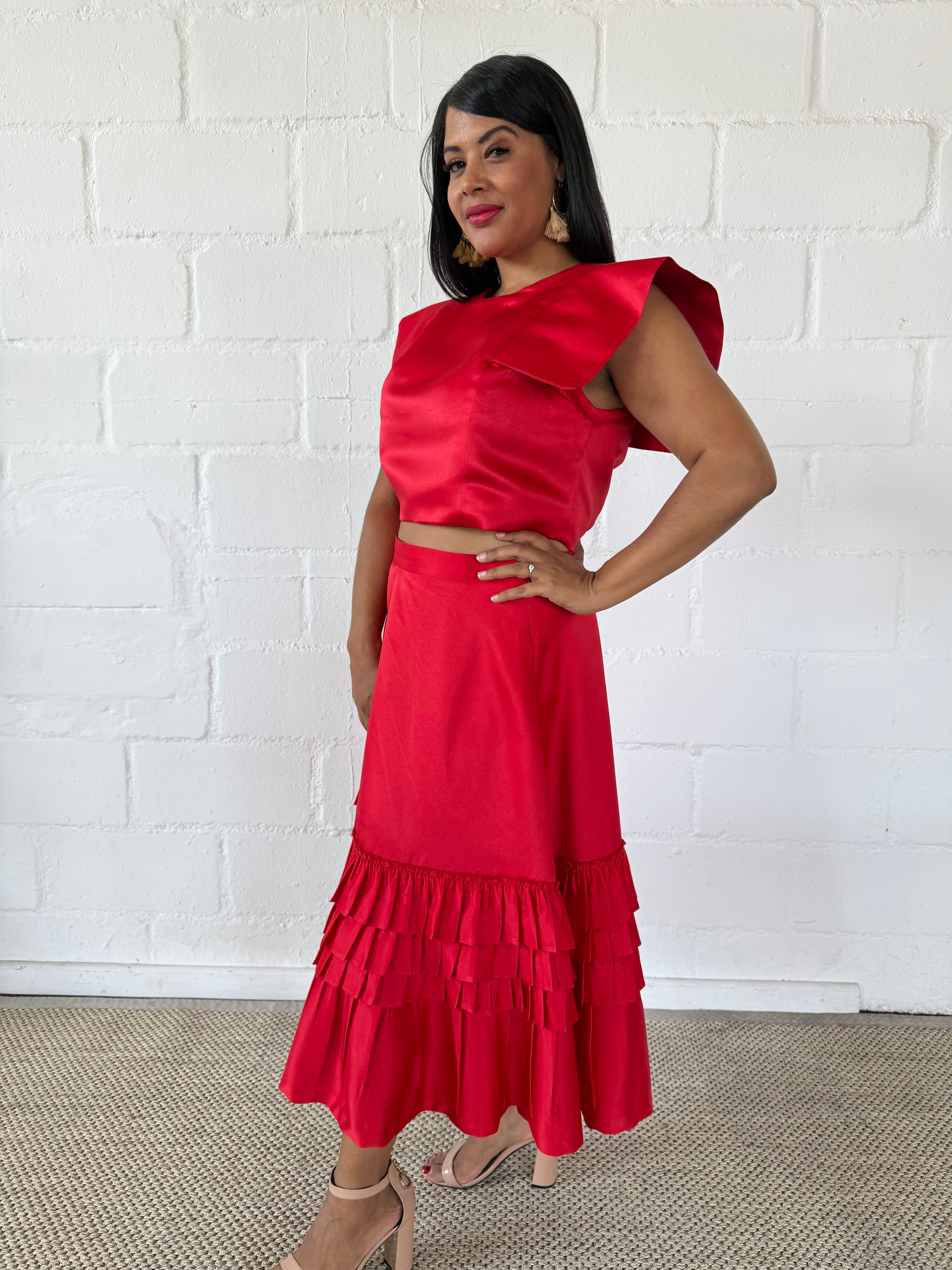 RED VALENTINE TOP - LOVE IN EVERY THREAD COLLECTION