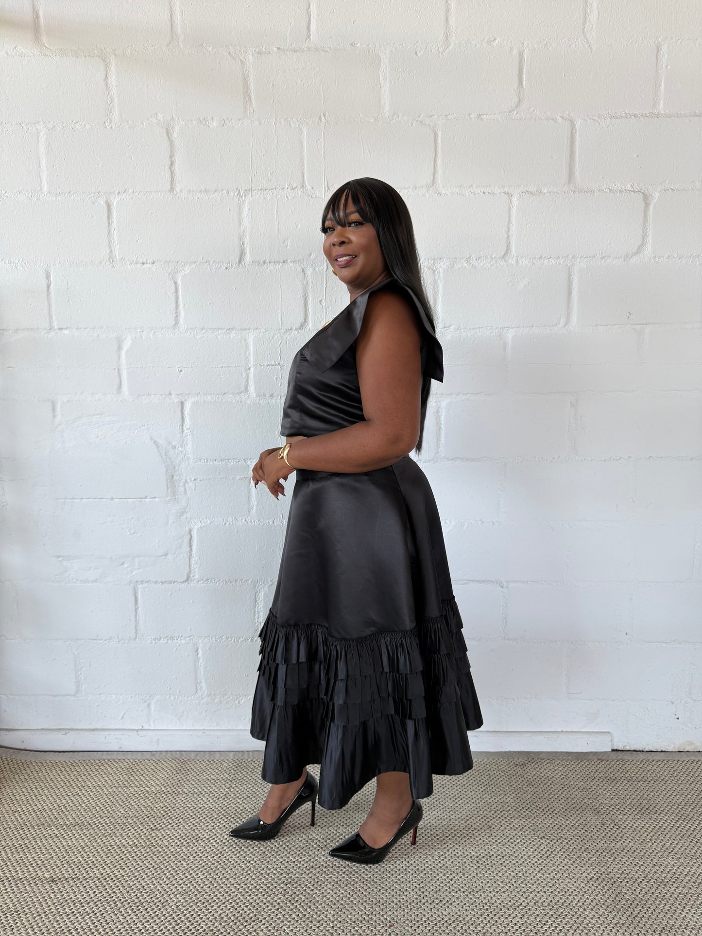 BLACK VALENTINE TOP - LOVE IN EVERY THREAD COLLECTION