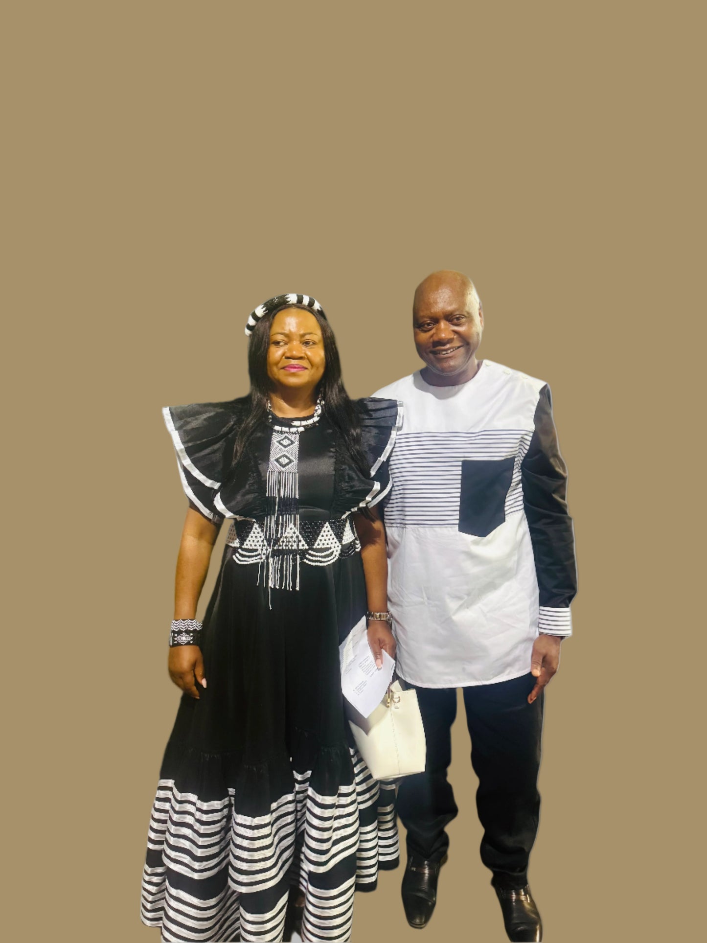 BLACK/WHITE NOBUHLE DRESS