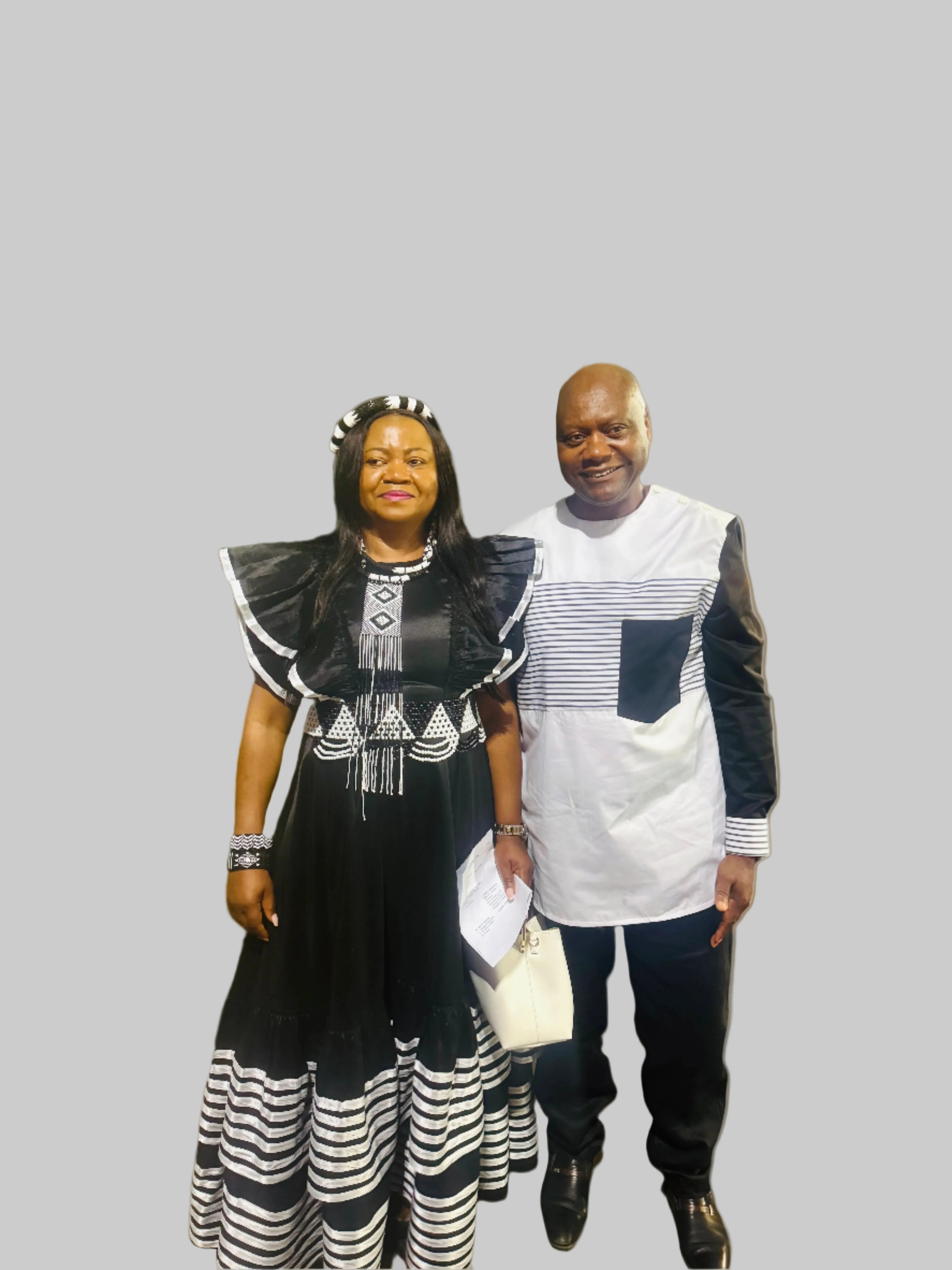 BLACK/WHITE NOBUHLE DRESS