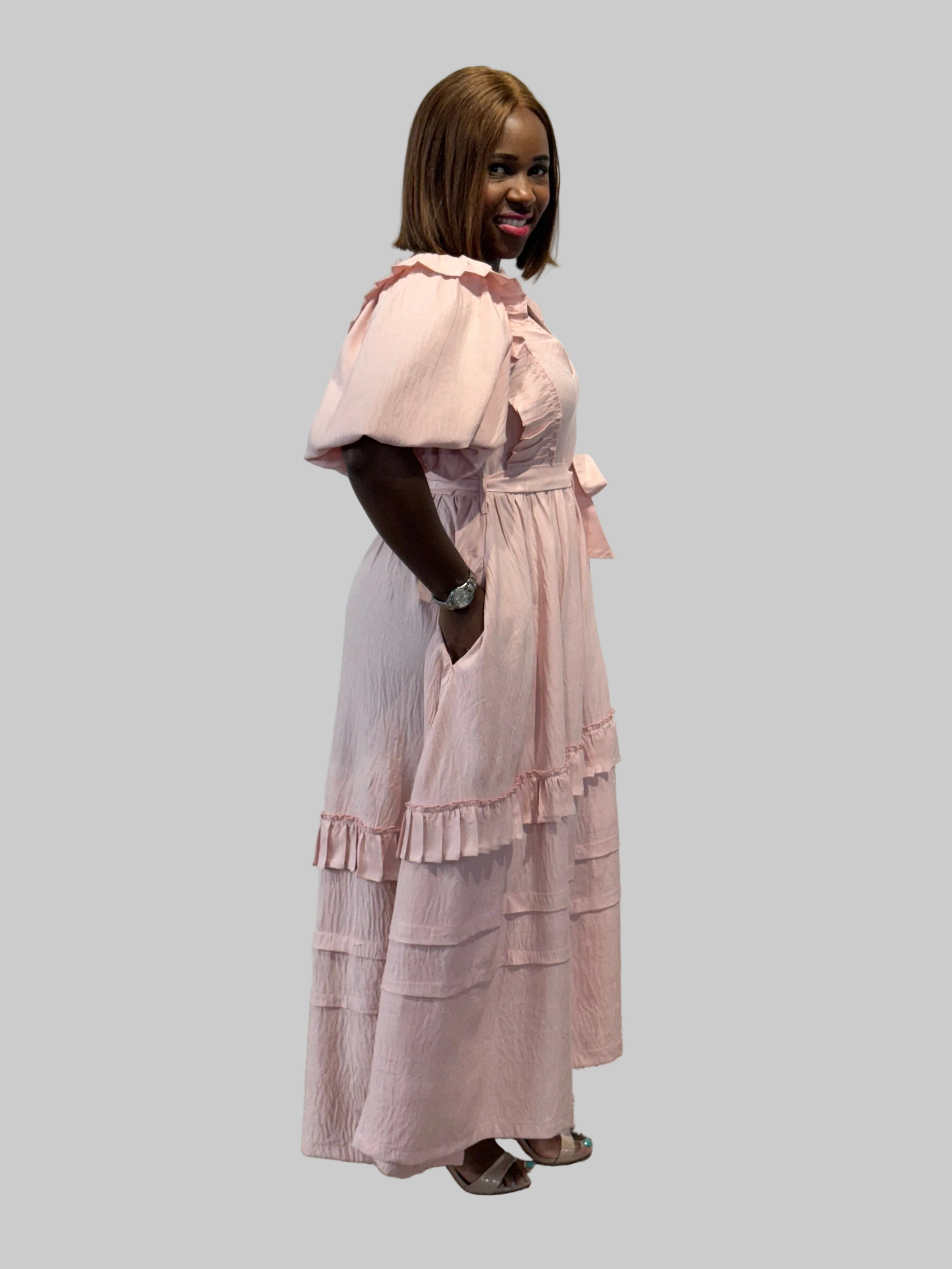 PINK NYOTA DRESS FR1082