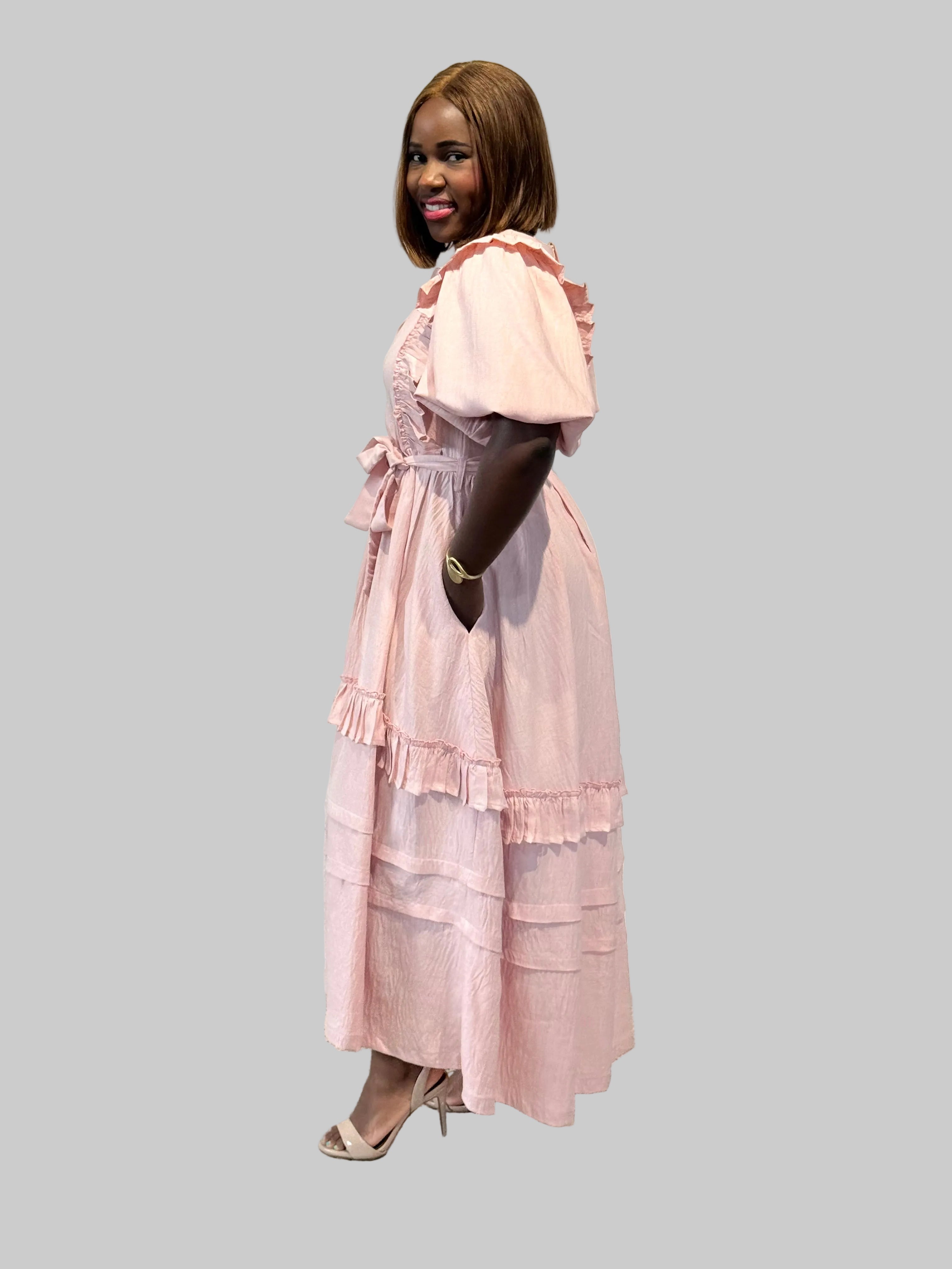 PINK NYOTA DRESS FR1082