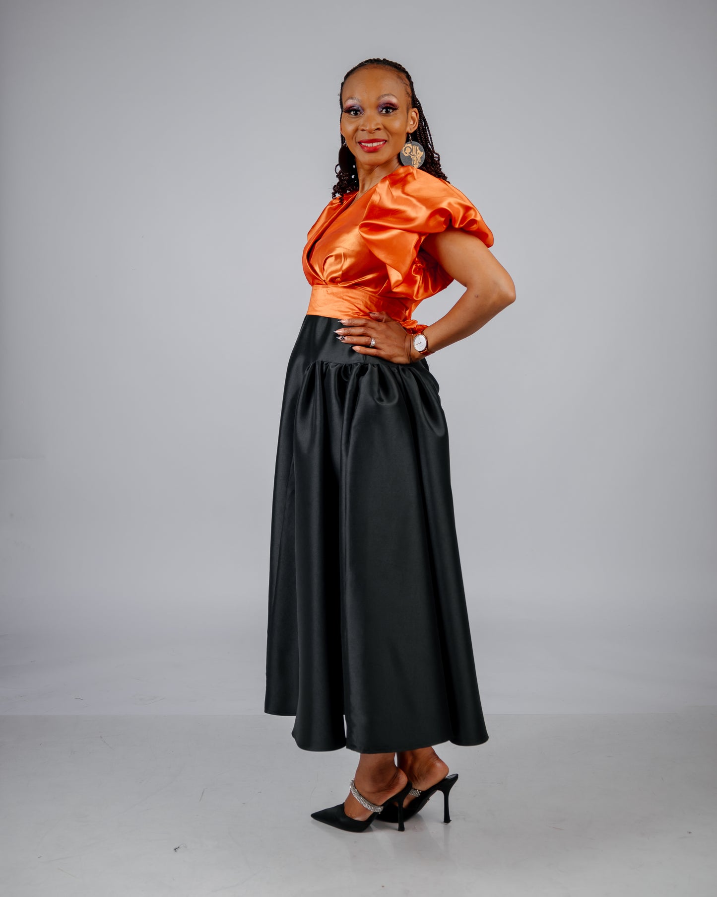 FR1055 BLACK TEE SKIRT