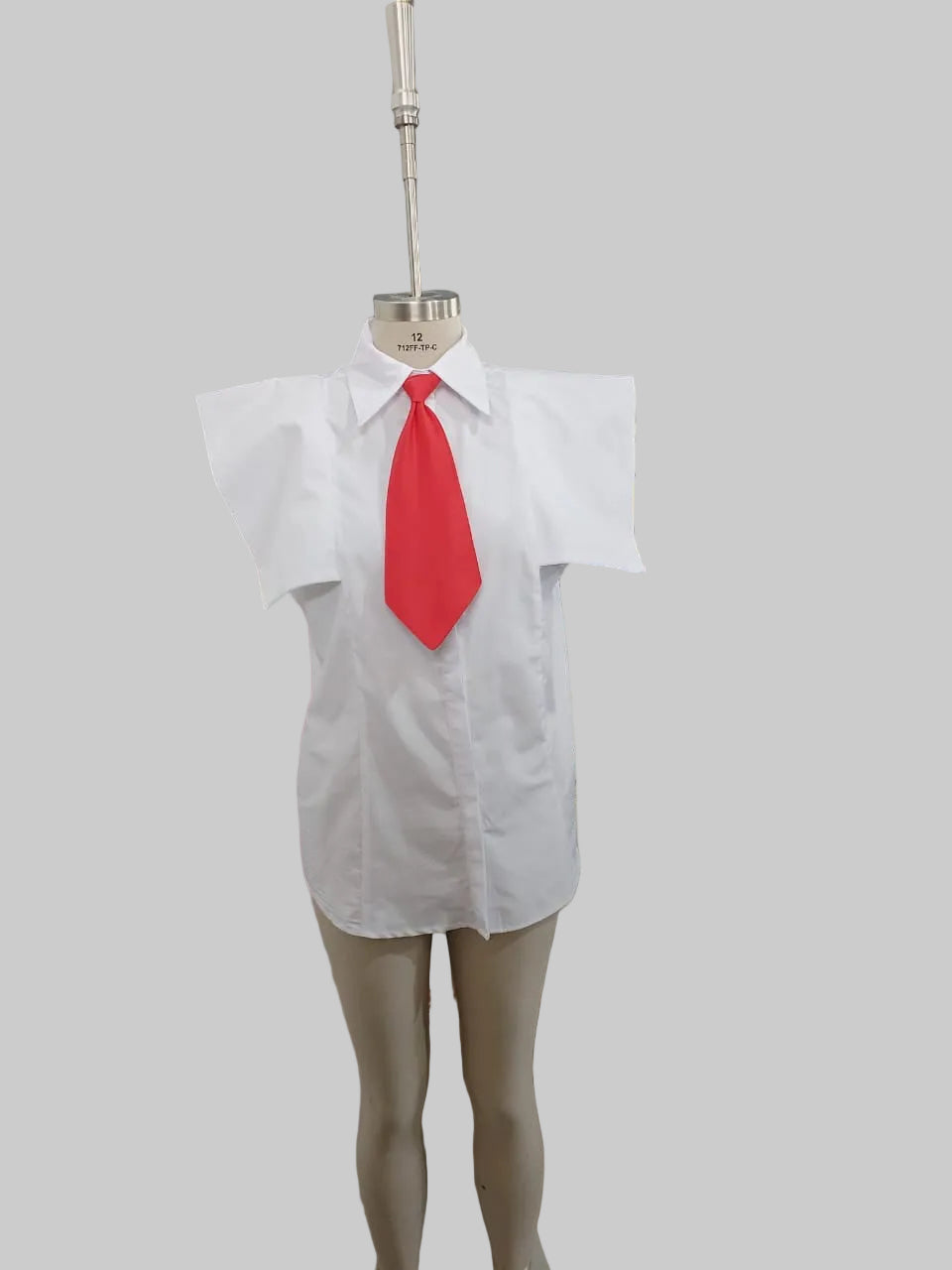 FR1093 WHITE TOP AND RED TIE