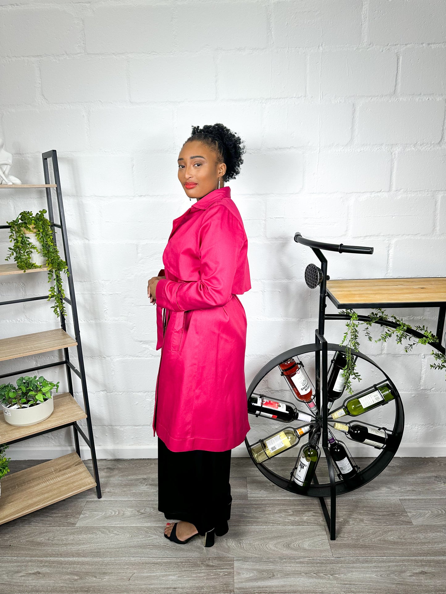 PINK TRENCH COAT