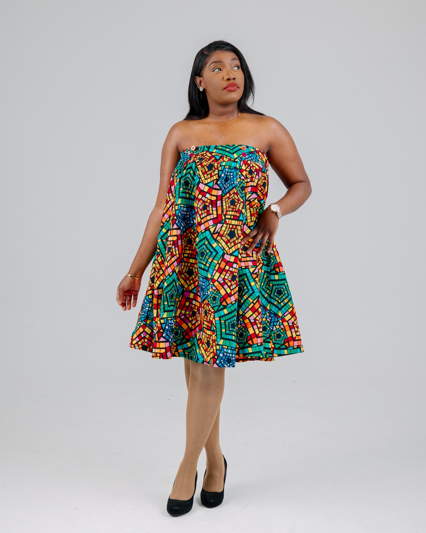 MULTICOLOR INFINITE DRESS