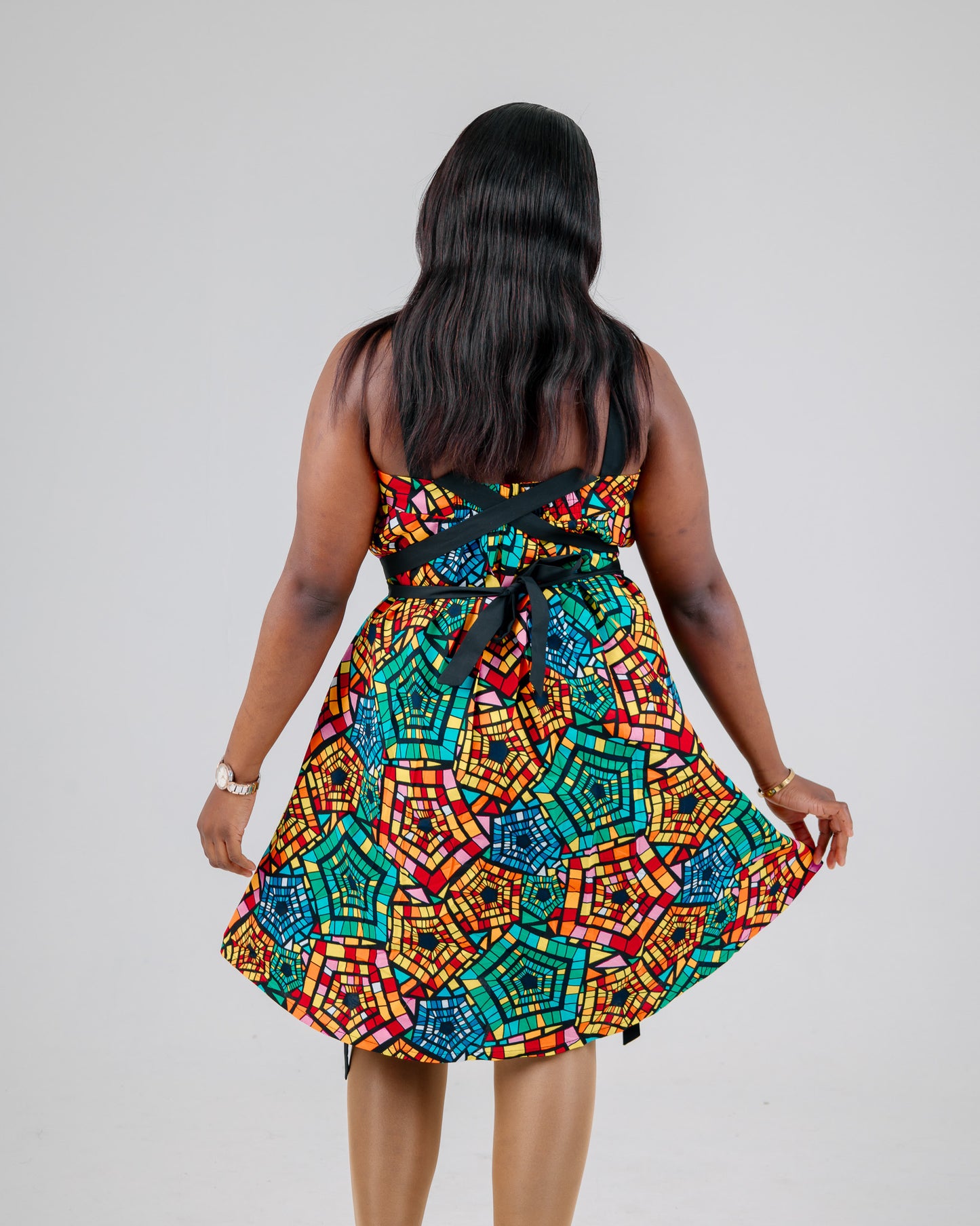 MULTICOLOR INFINITE DRESS