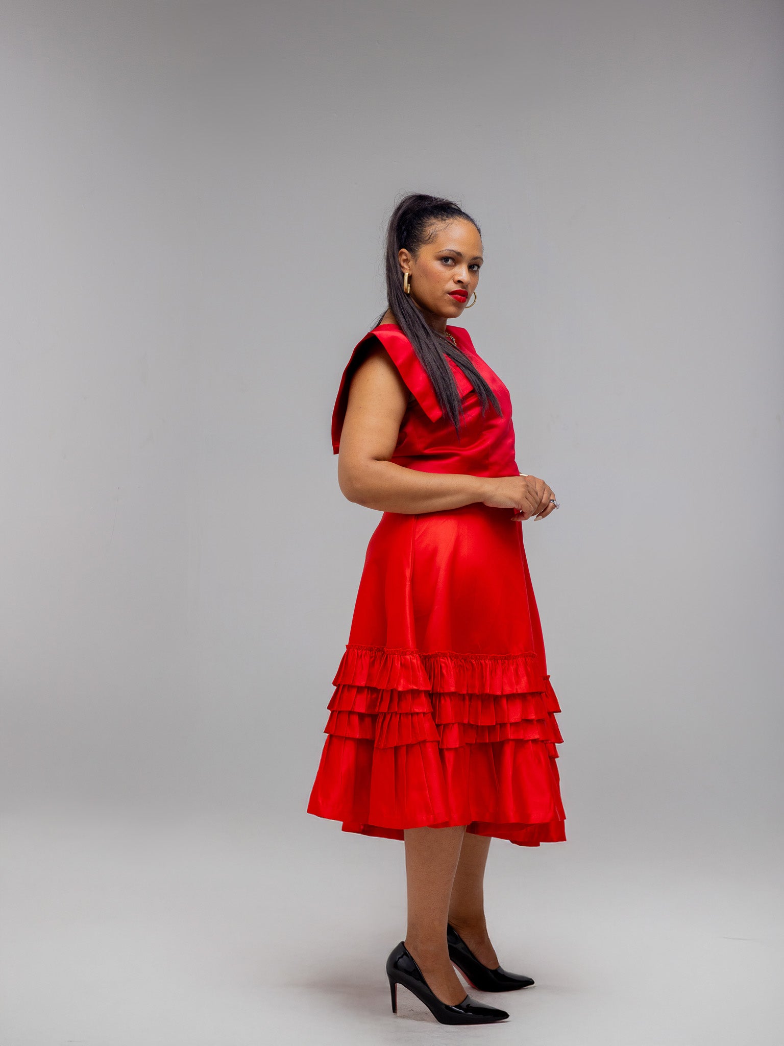 FR1119 RED VALENTINE TOP