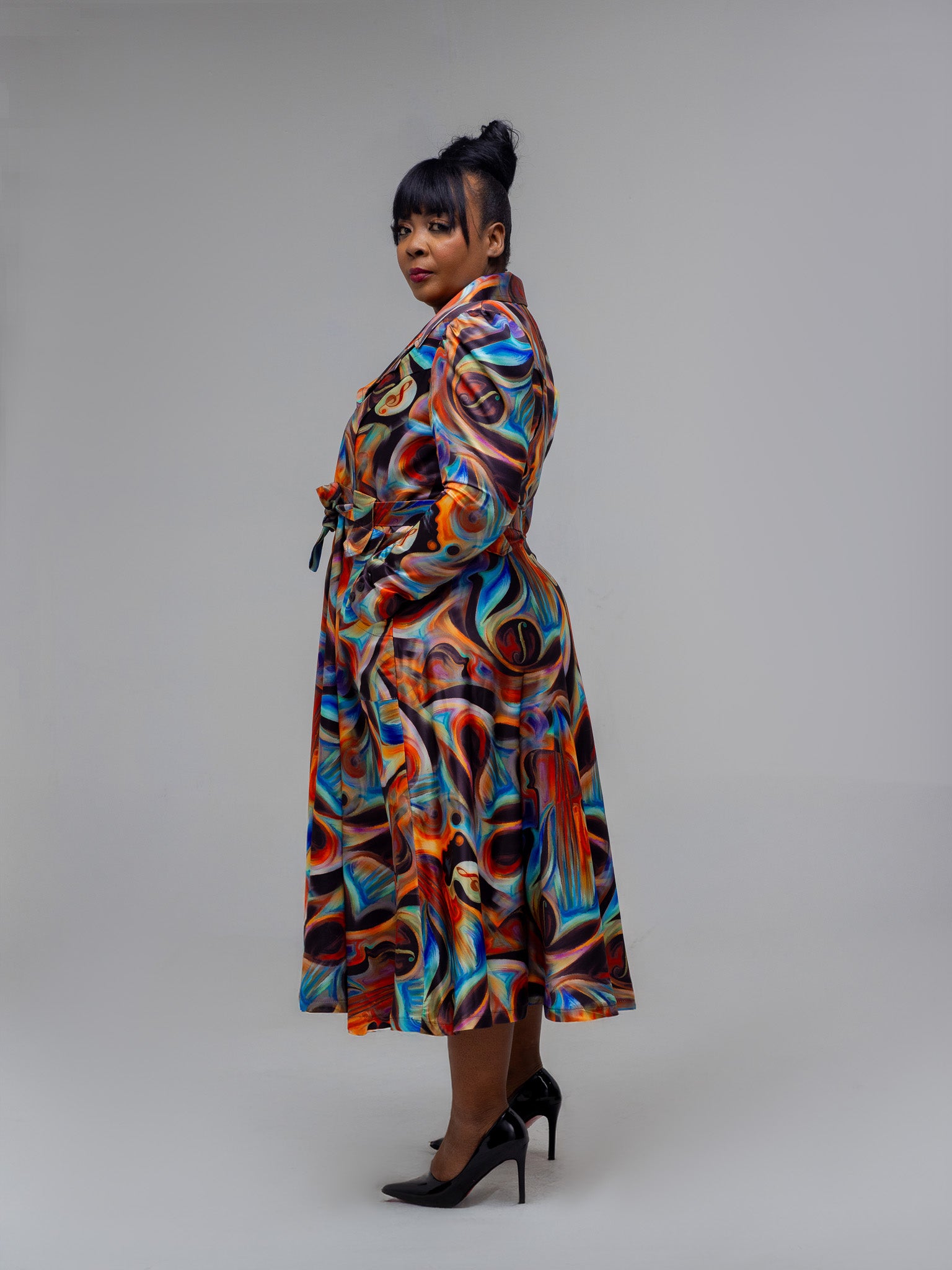Multicolor Princess Coat Dress FR1144