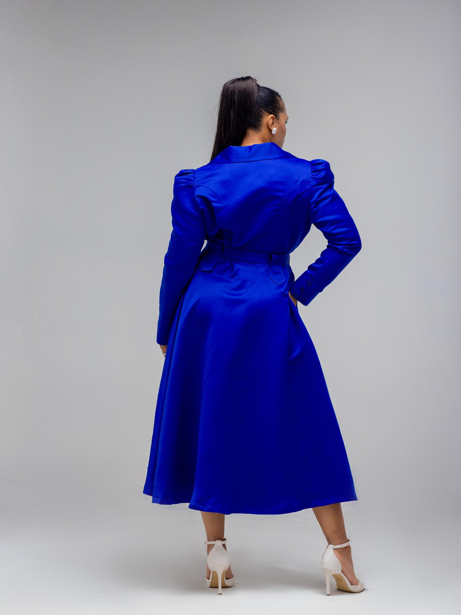 Blue Princess Coat Dress FR1142