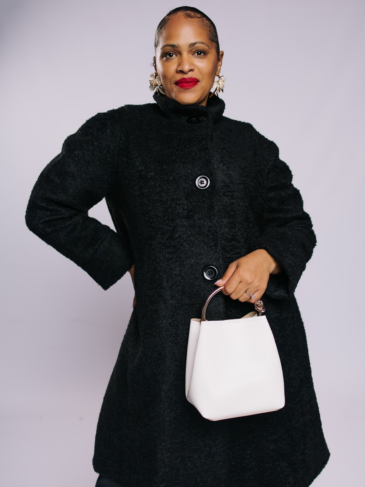 Black Yasmin Coat FR1154