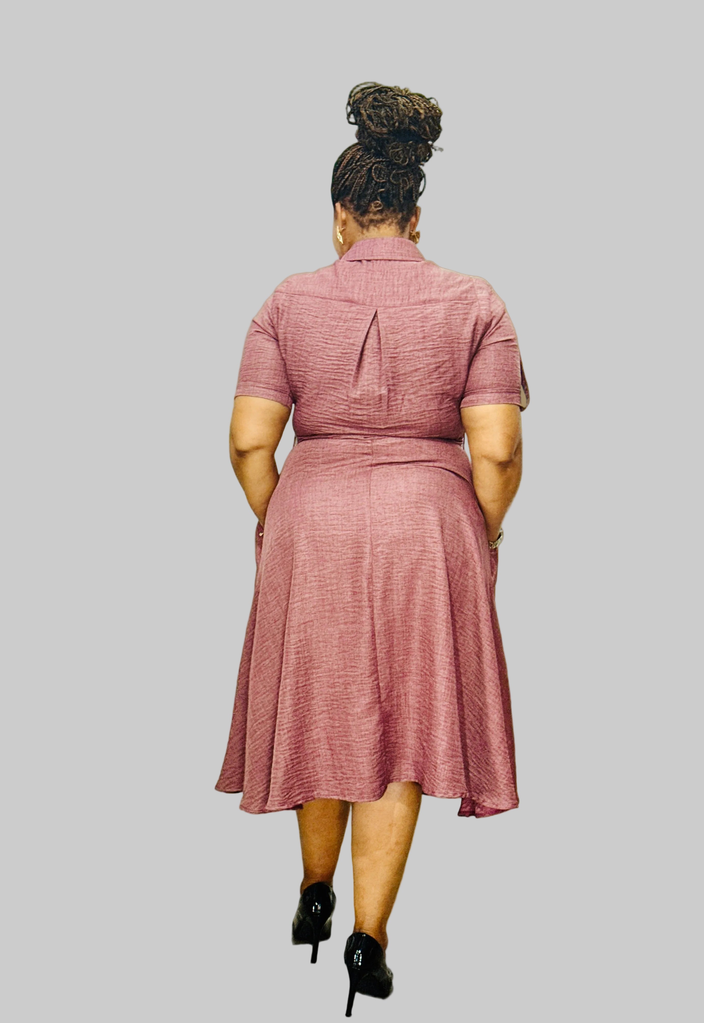 FR1082 WINE SCOUT SHIRT DRESS