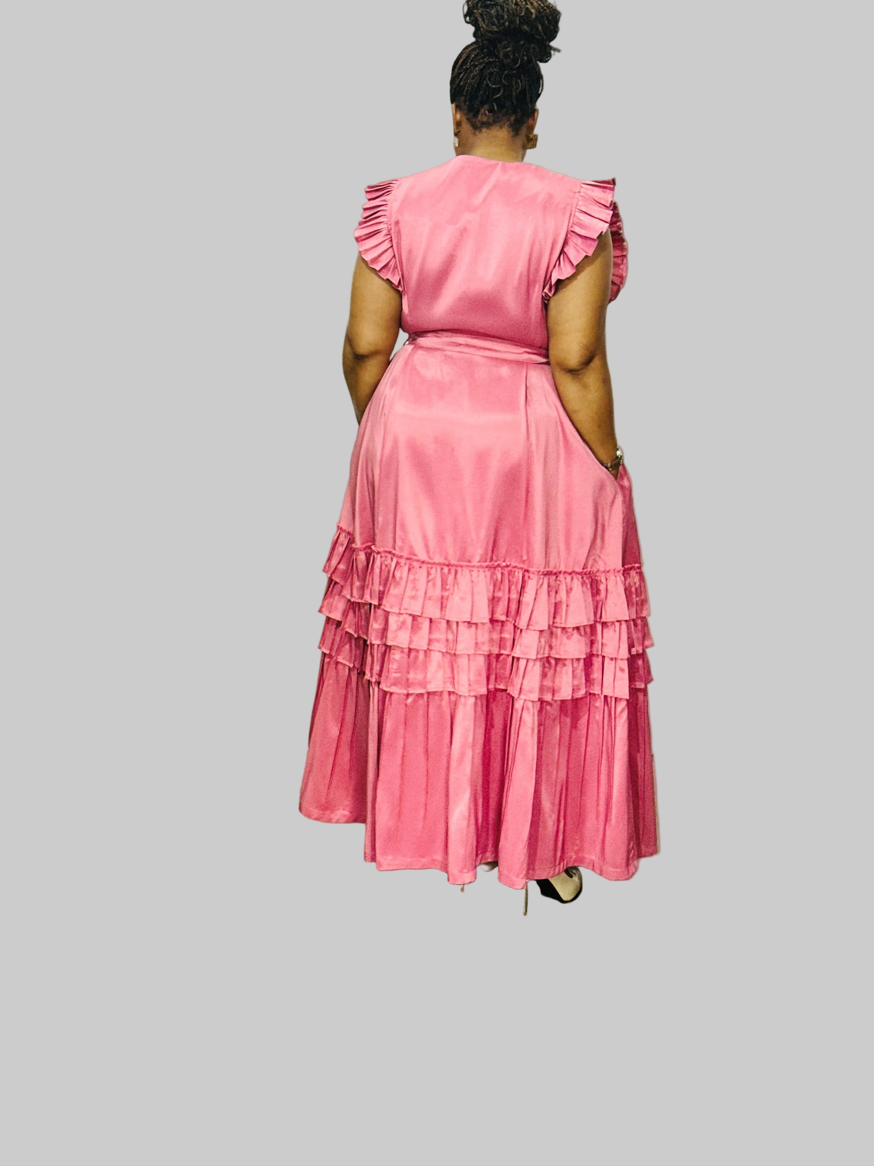 FR1078 PINK THULI DRESS