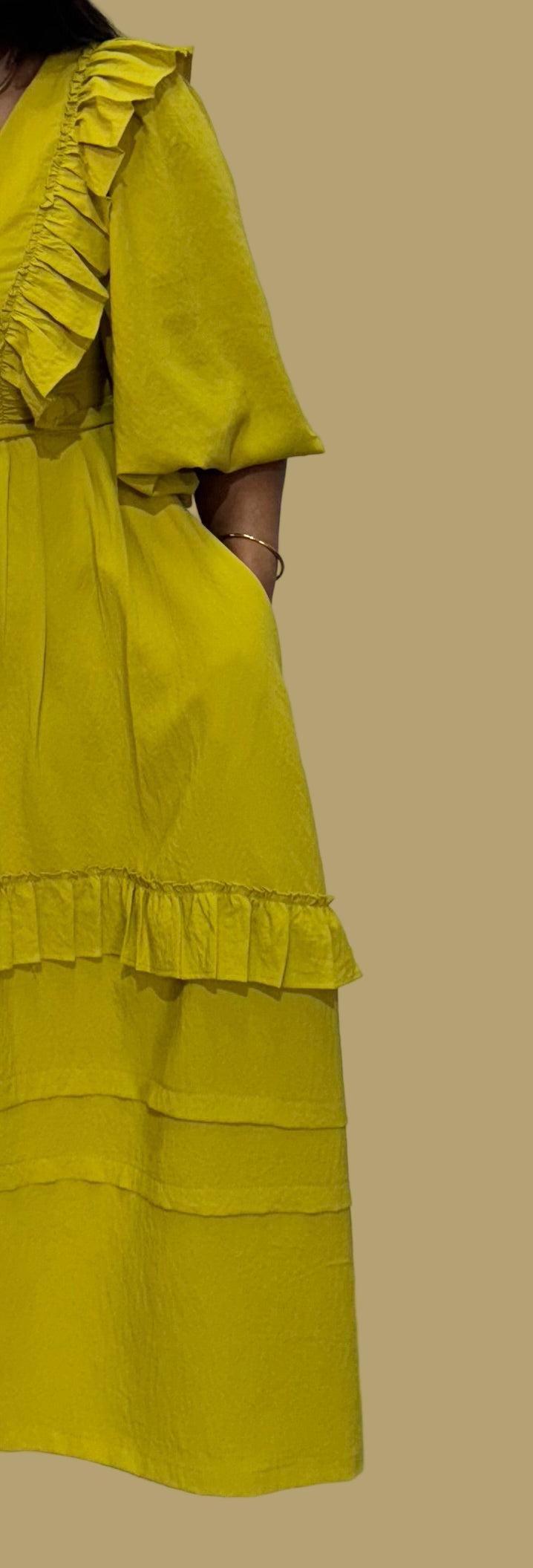 FR1071 LIME NYOTA DRESS