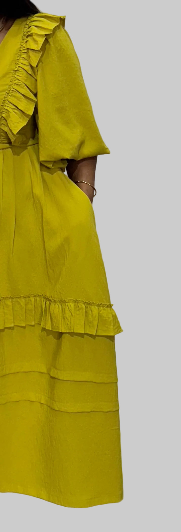 FR1071 LIME NYOTA DRESS