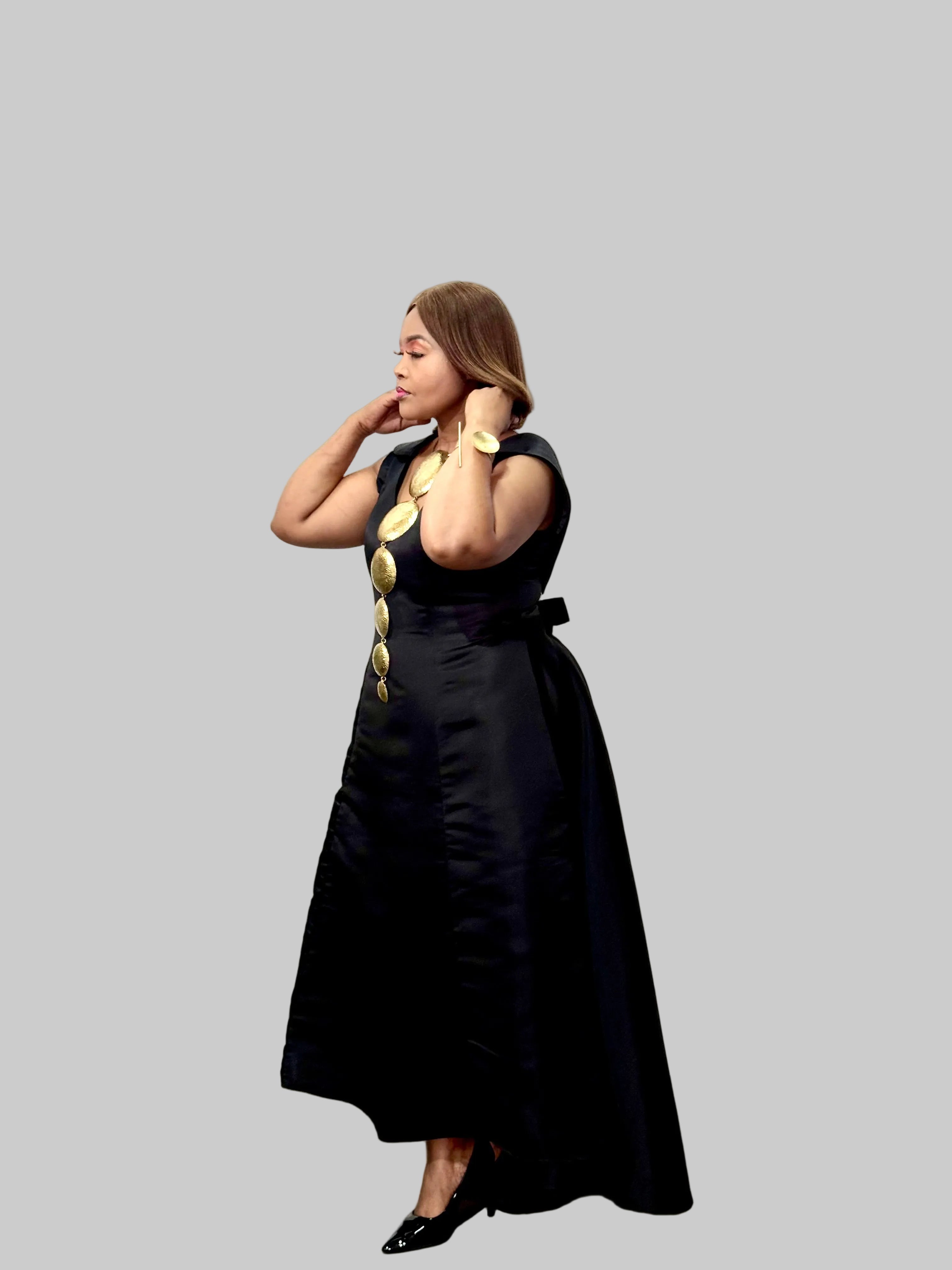 BLACK or GOLD CLASSIC MAXI DRESS