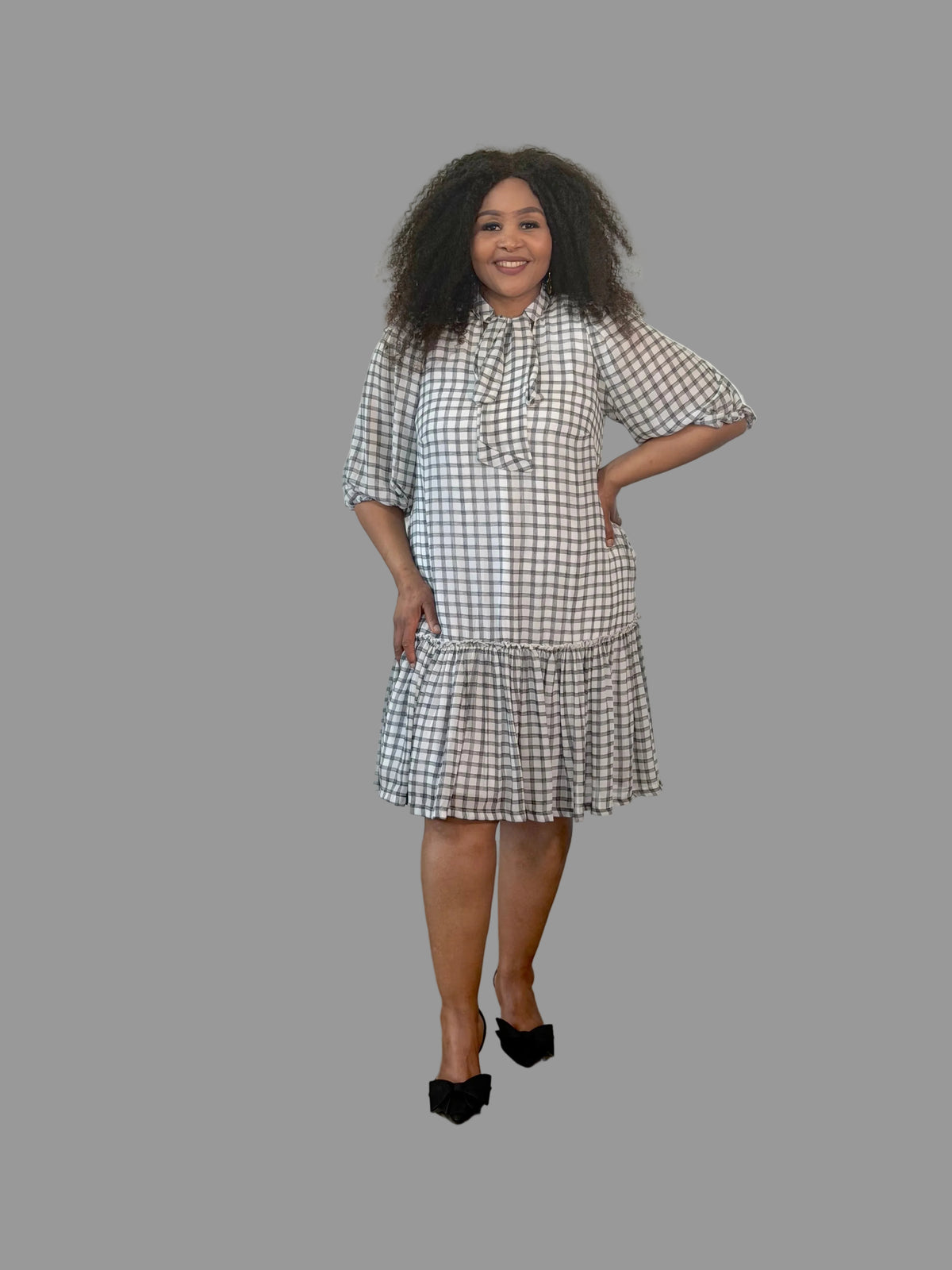 White/Black mini gridi nolan  FR1203