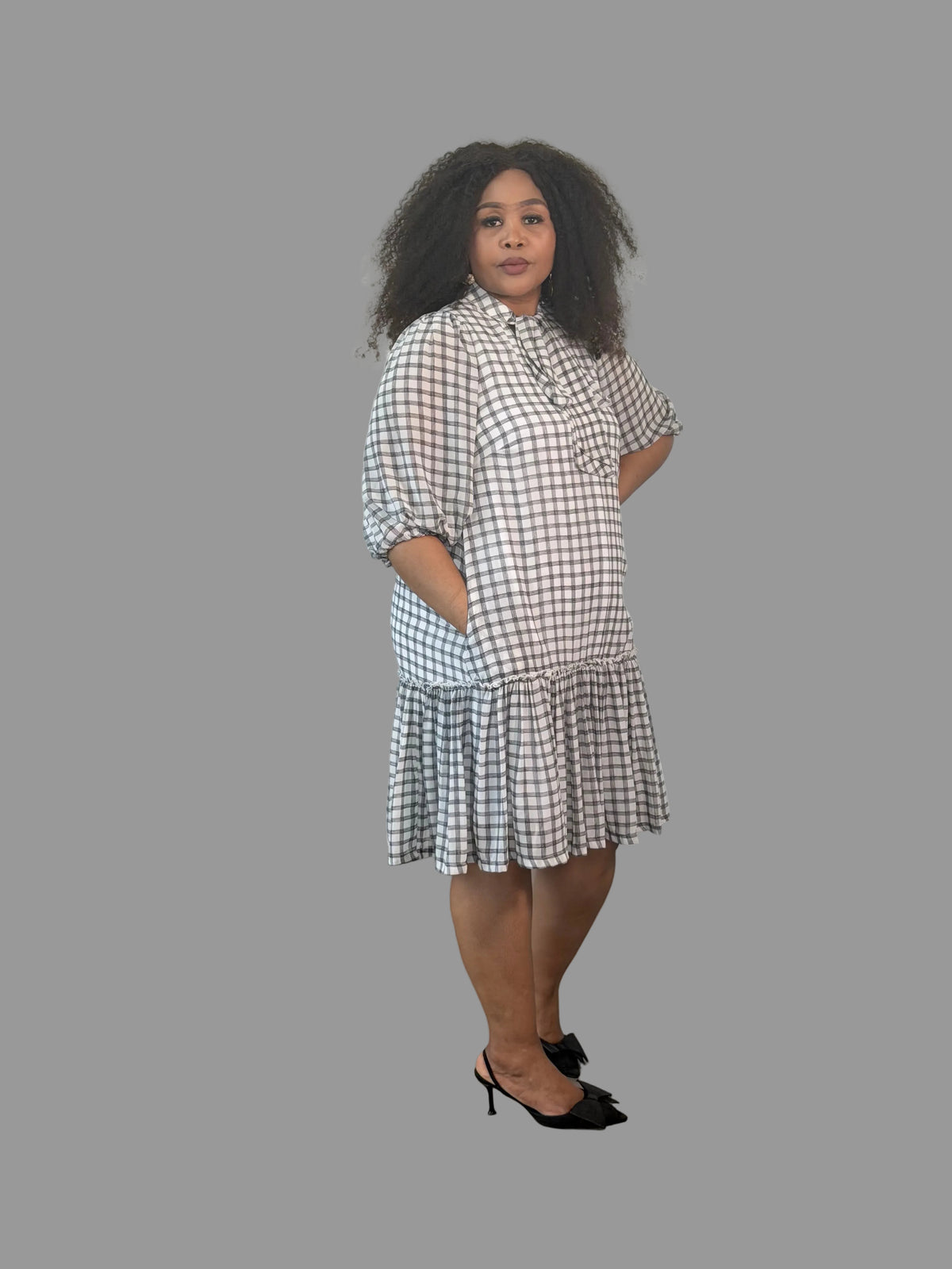 White/Black mini gridi nolan  FR1203