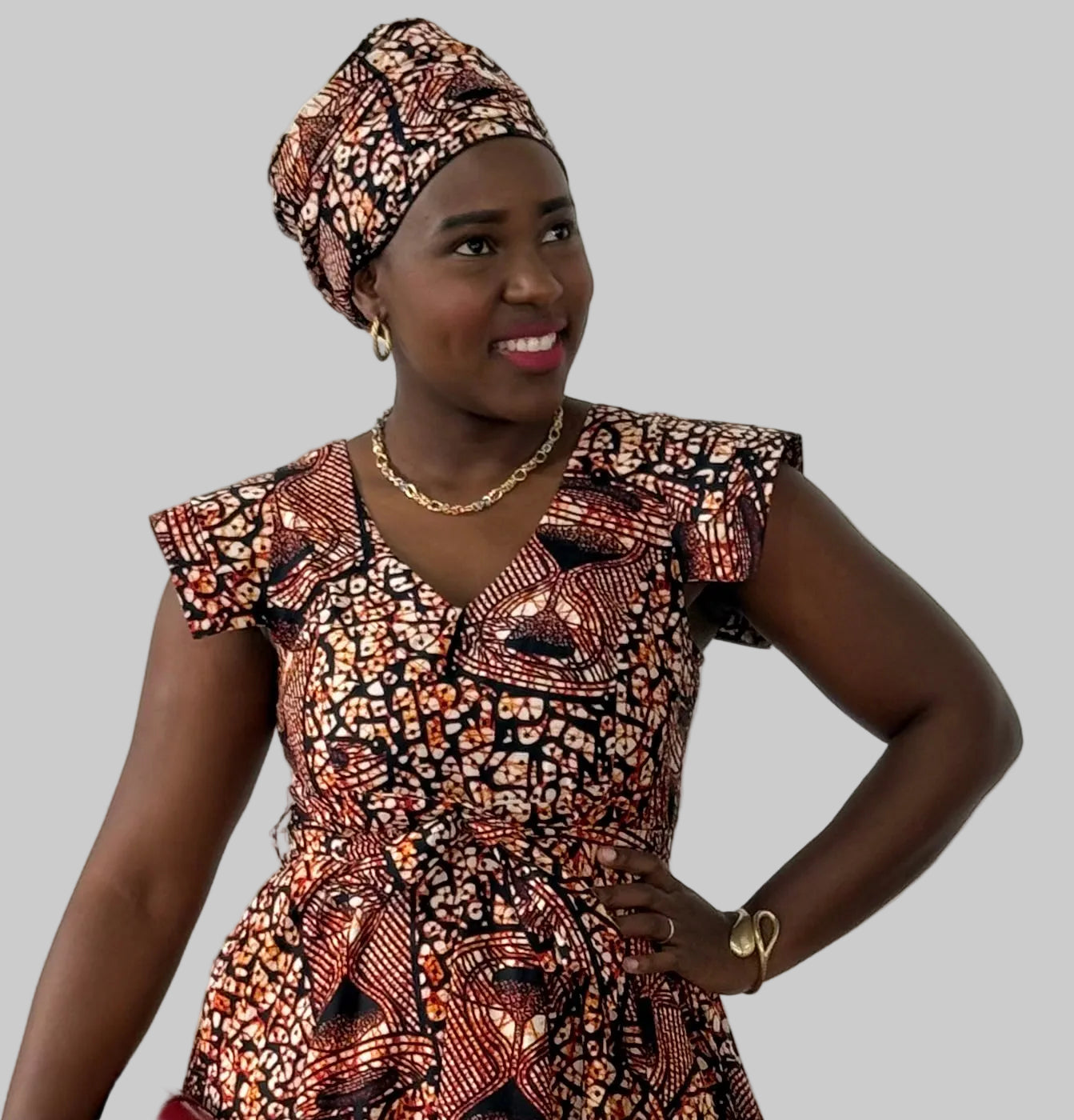 ZAWADI ANKARA DRESS FRA102