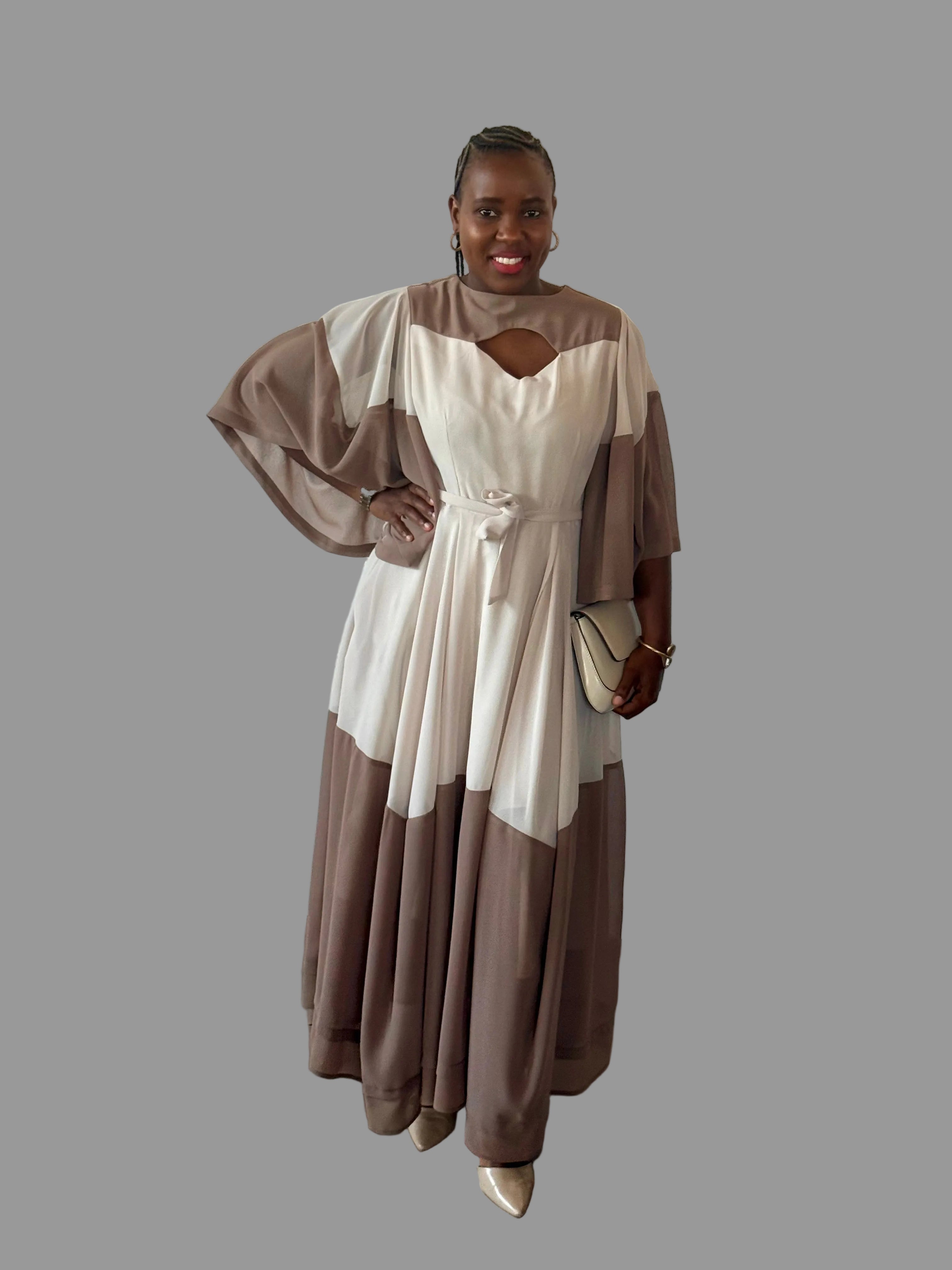 Brown/Cream Monica Dress FR1177