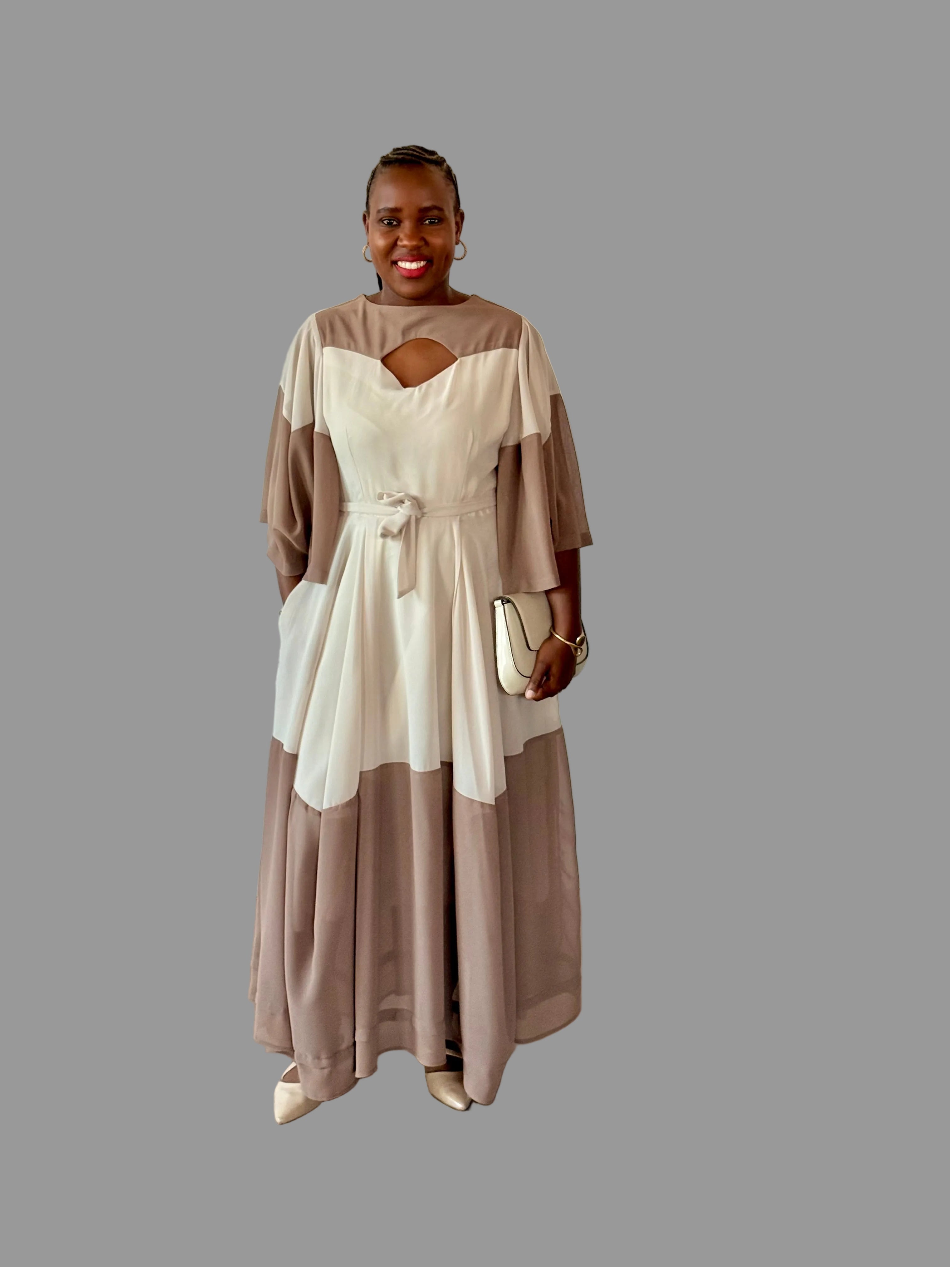 Brown/Cream Monica Dress FR1177