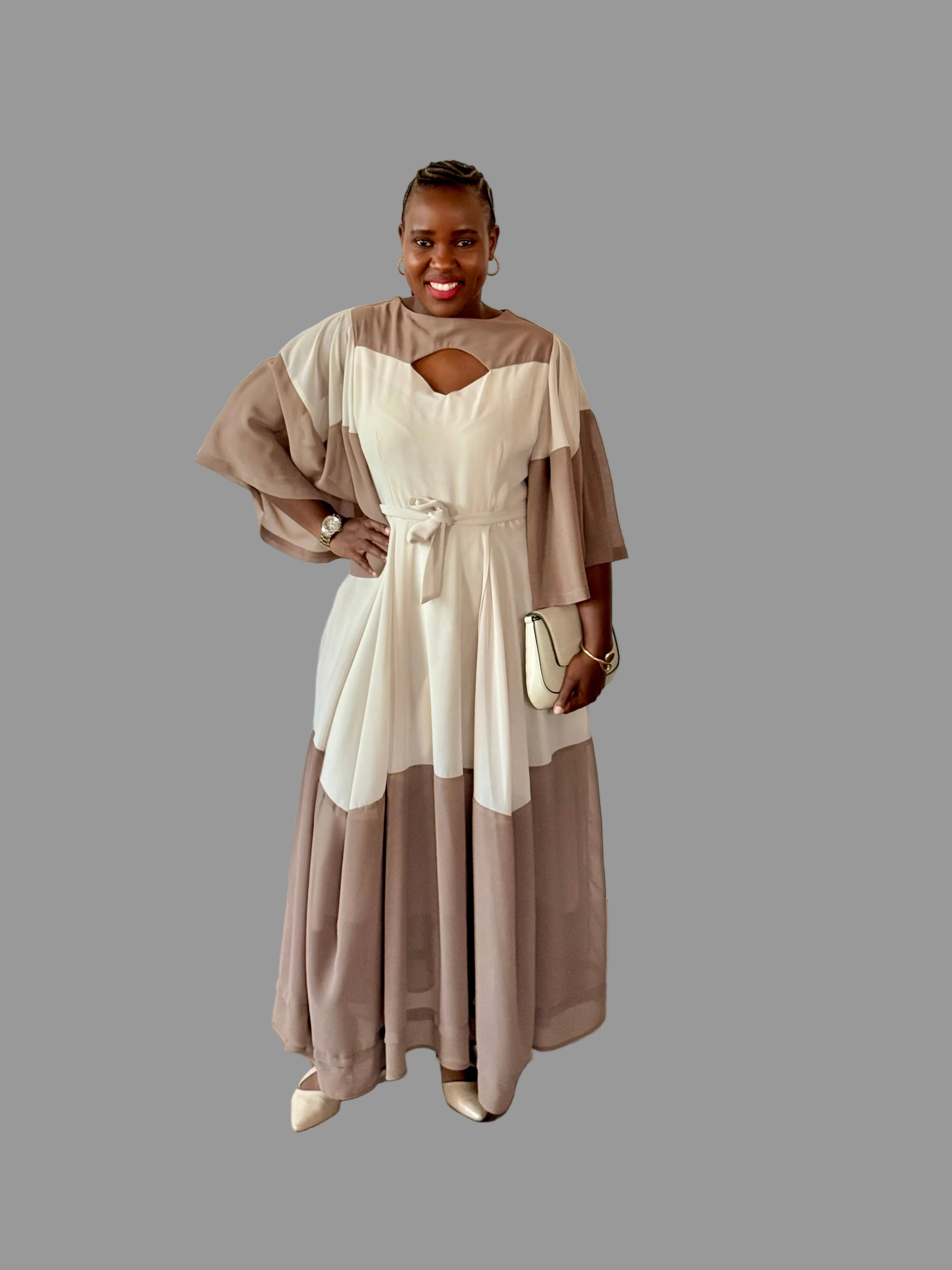 Brown/Cream Monica Dress FR1177