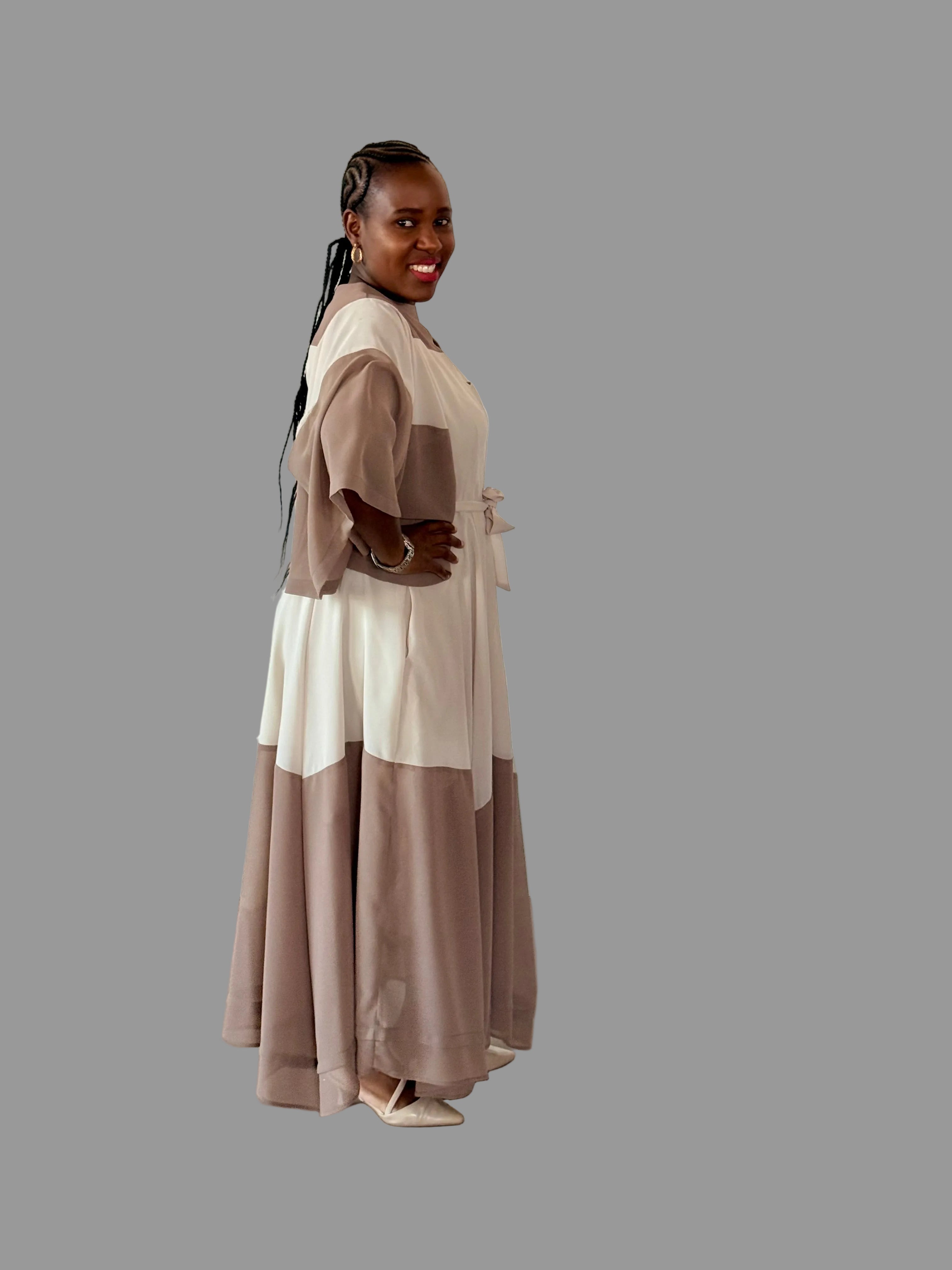 Brown/Cream Monica Dress FR1177