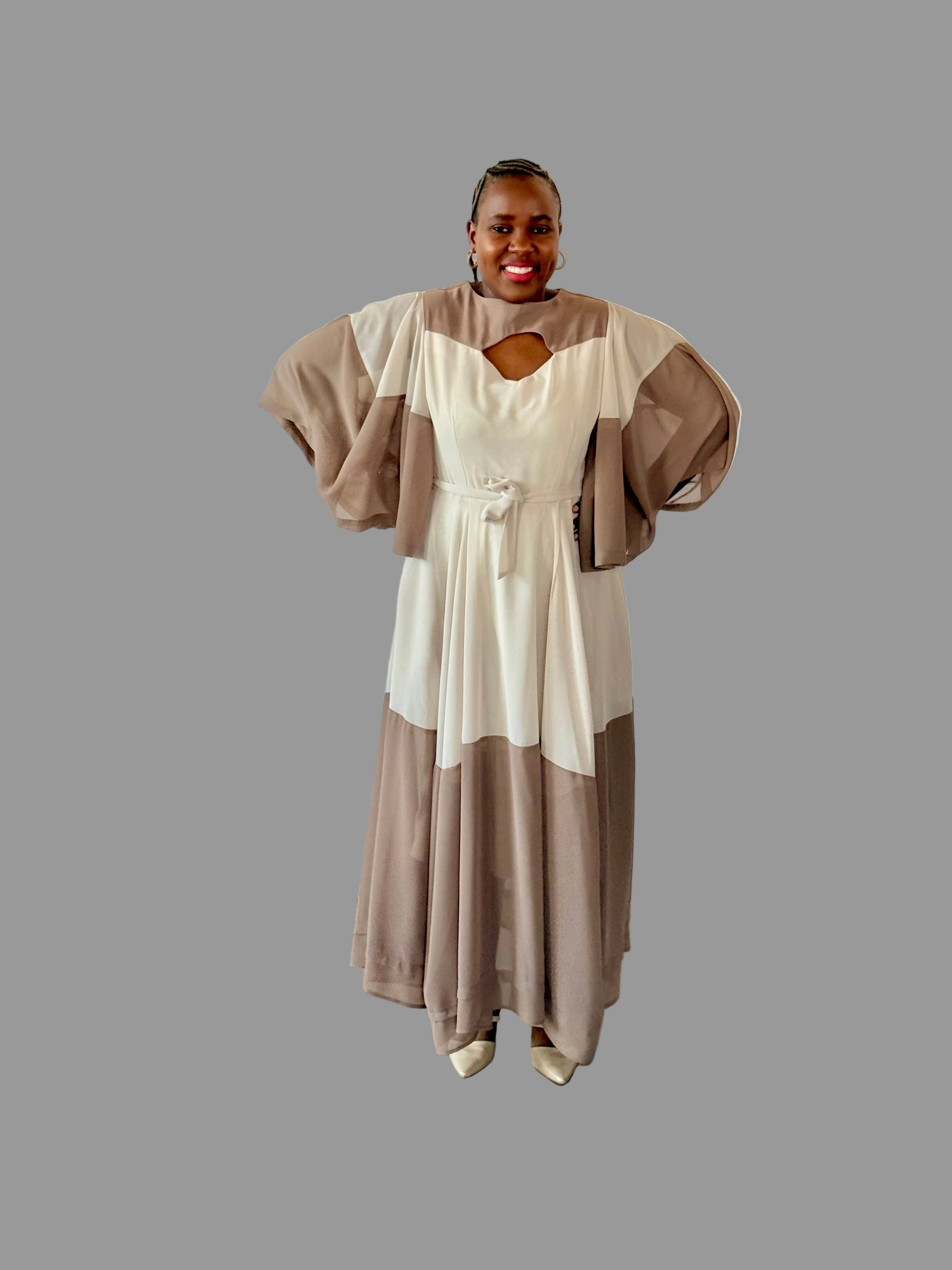 Brown/Cream Monica Dress FR1177