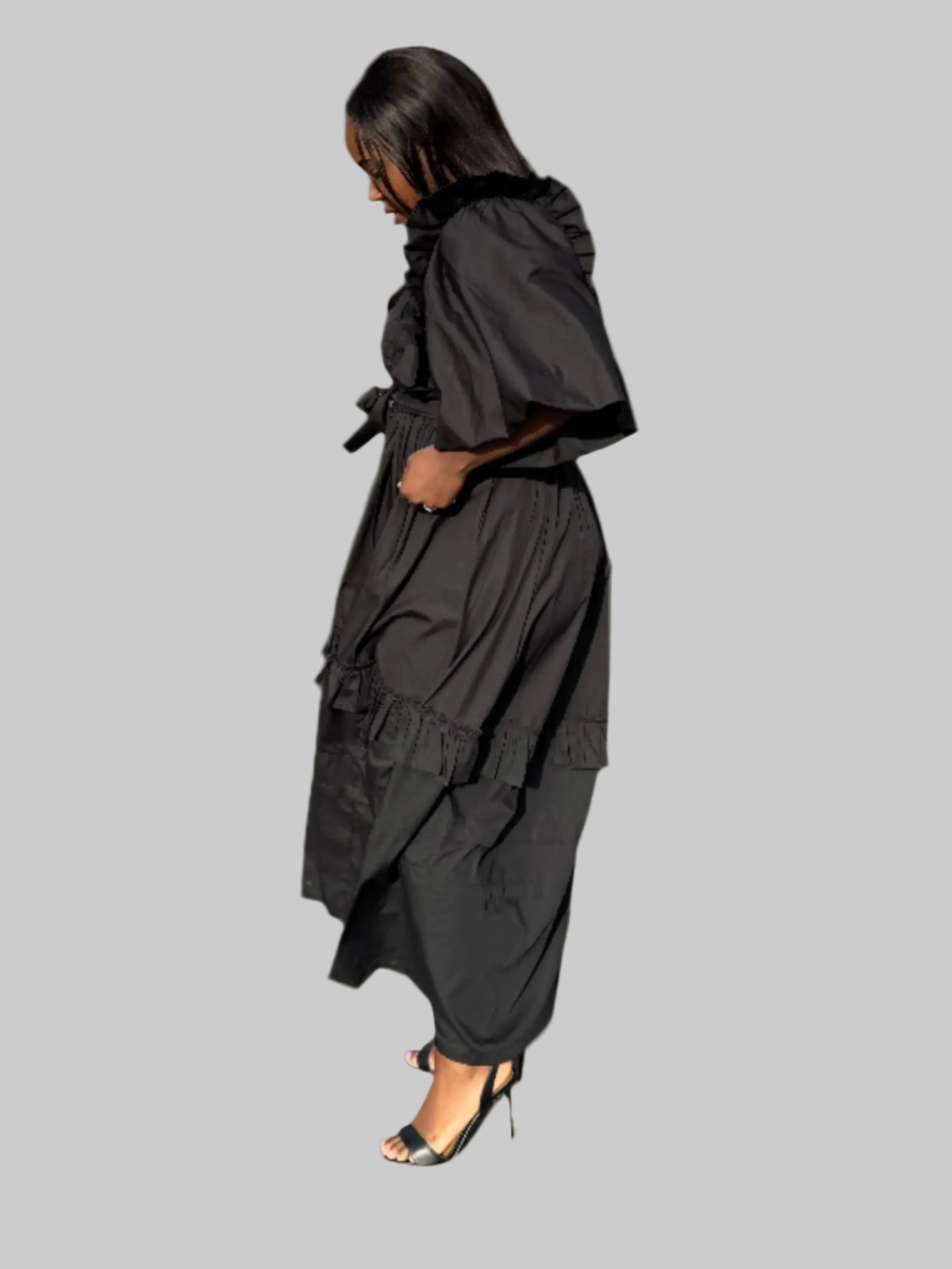 FR1070 BLACK NYOTA DRESS