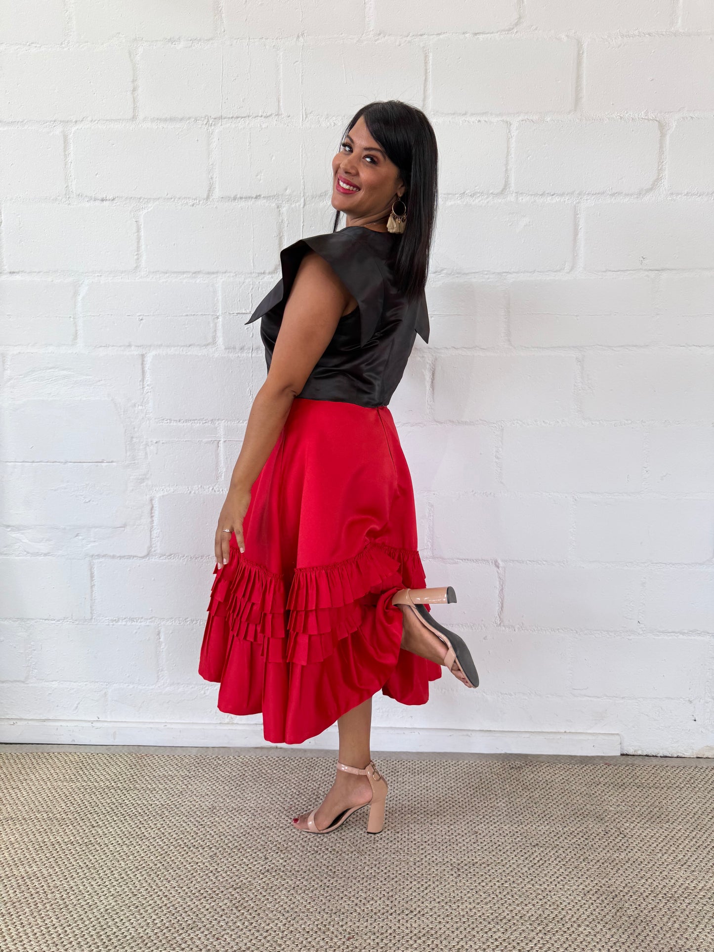 BLACK VALENTINE TOP - LOVE IN EVERY THREAD COLLECTION