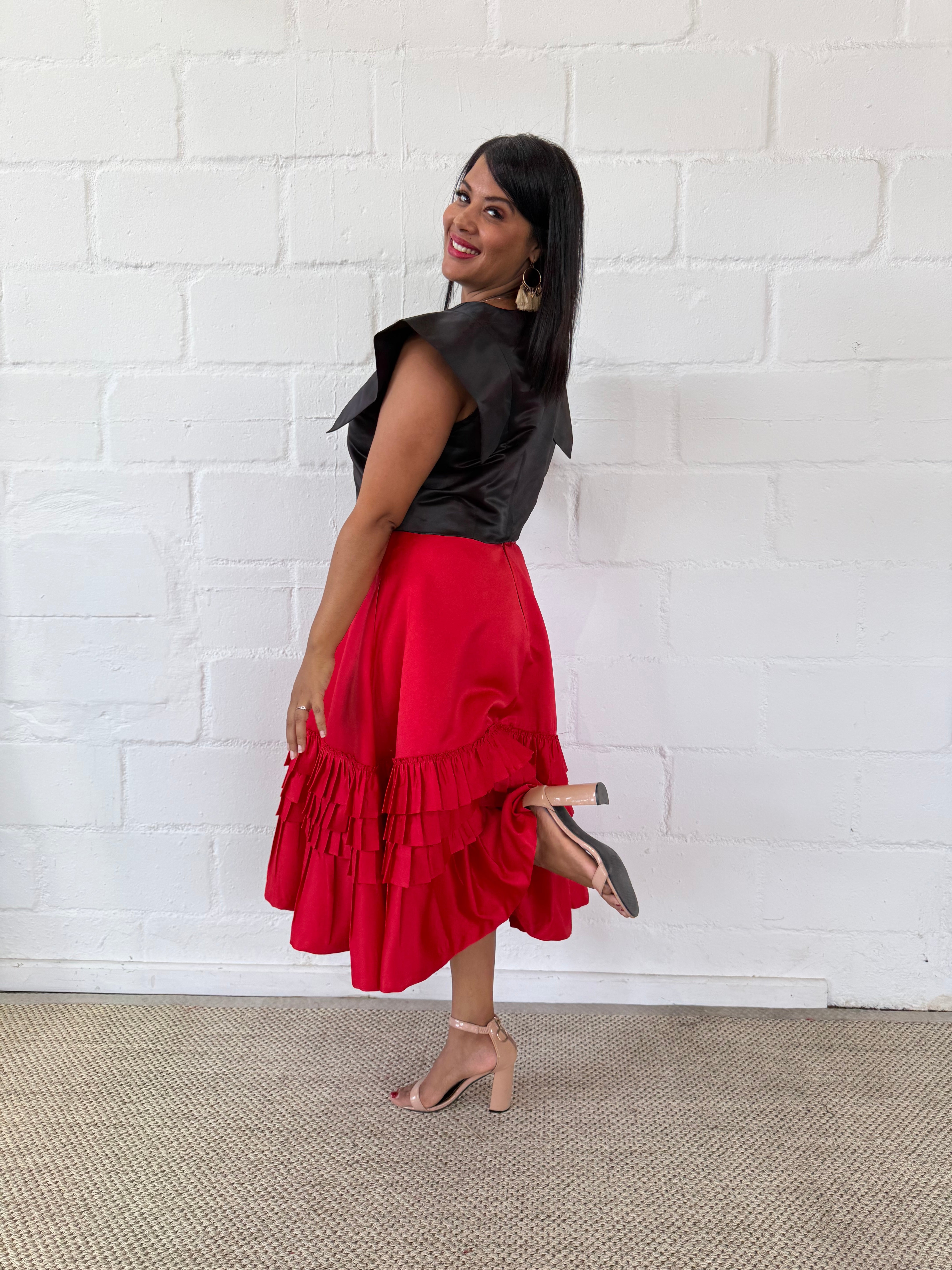 BLACK VALENTINE TOP - LOVE IN EVERY THREAD COLLECTION