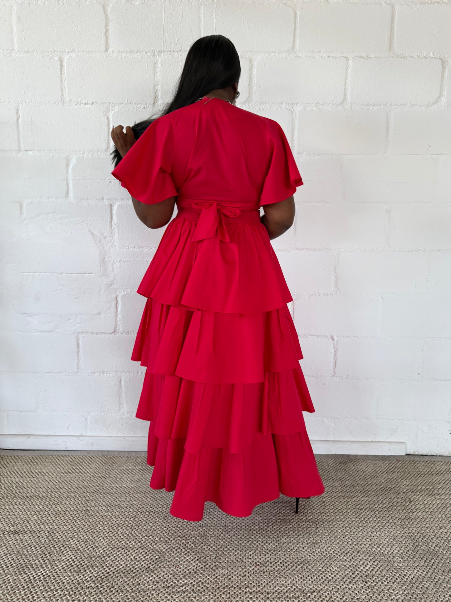 RED LAYERED SKIRT - LOVE IN EVERY THREAD