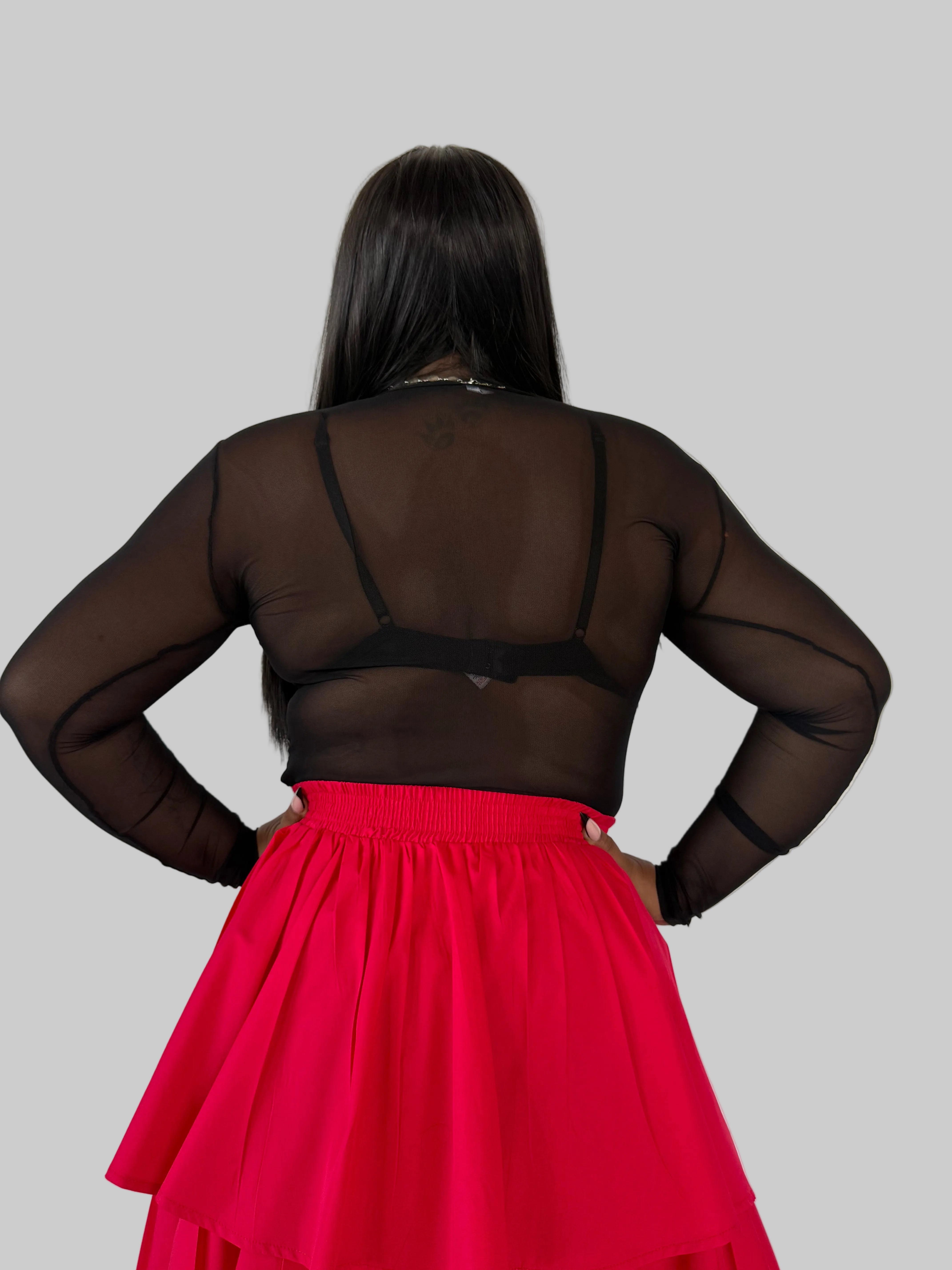 FR1112 BLACK MESH TOP