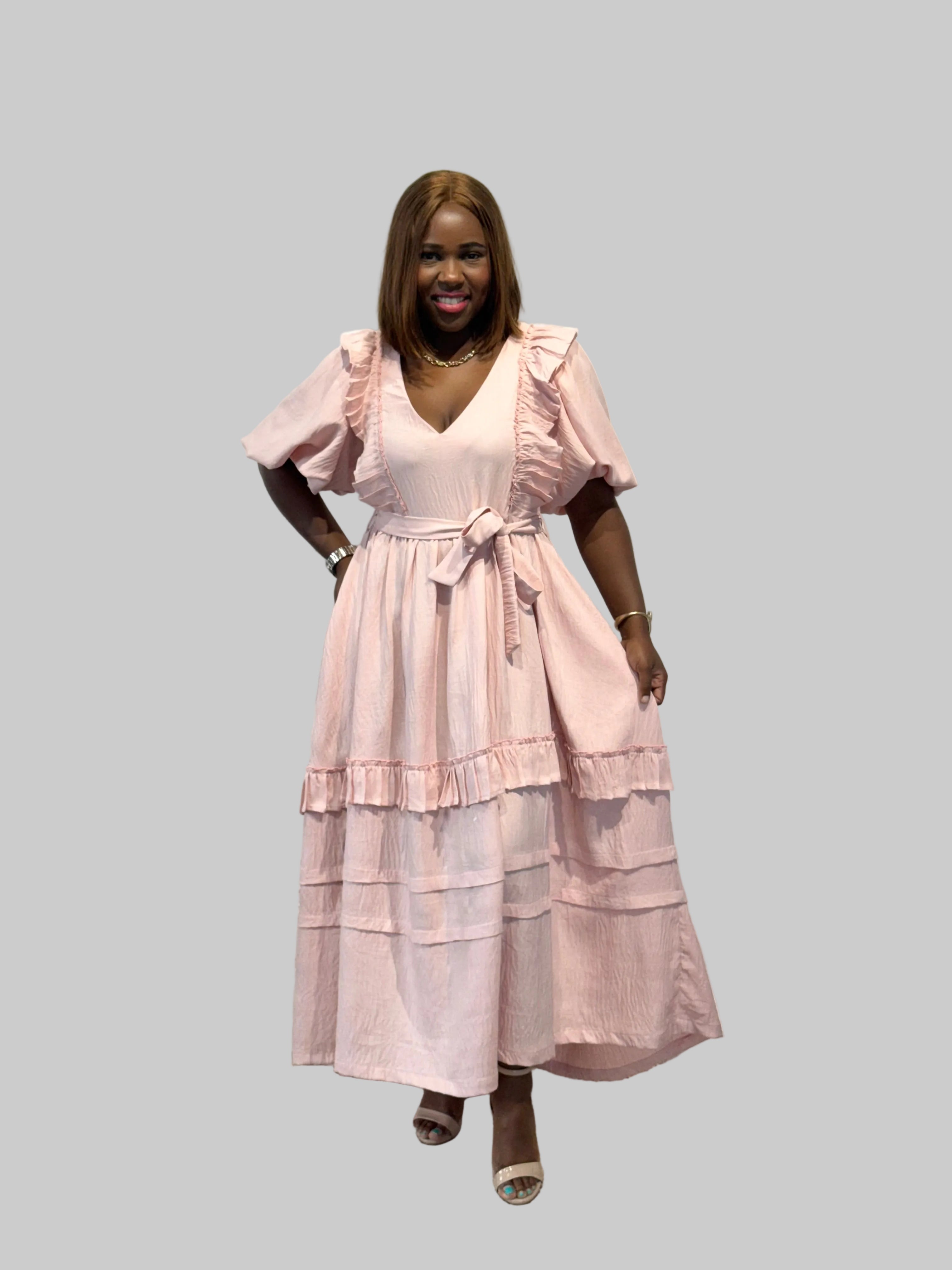 PINK NYOTA DRESS FR1082