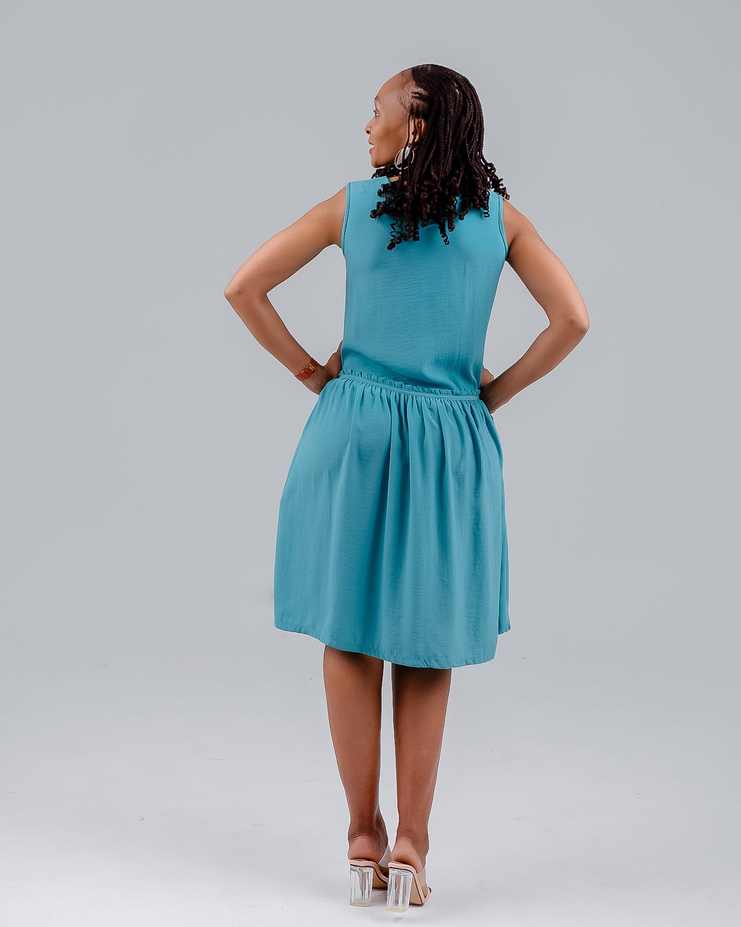 BLUE LATOYA DRESS