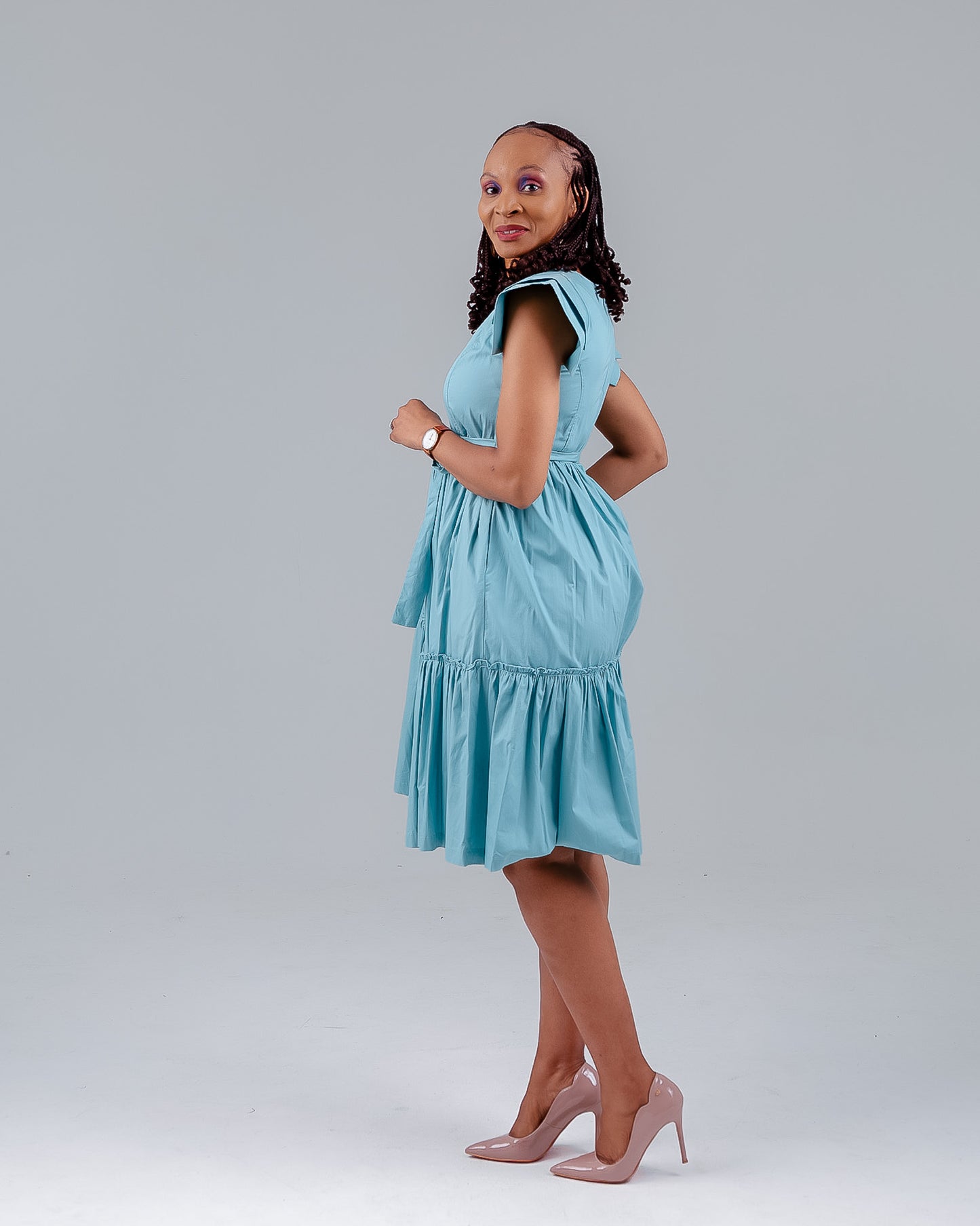 LIGHT BLUE NALA DRESS