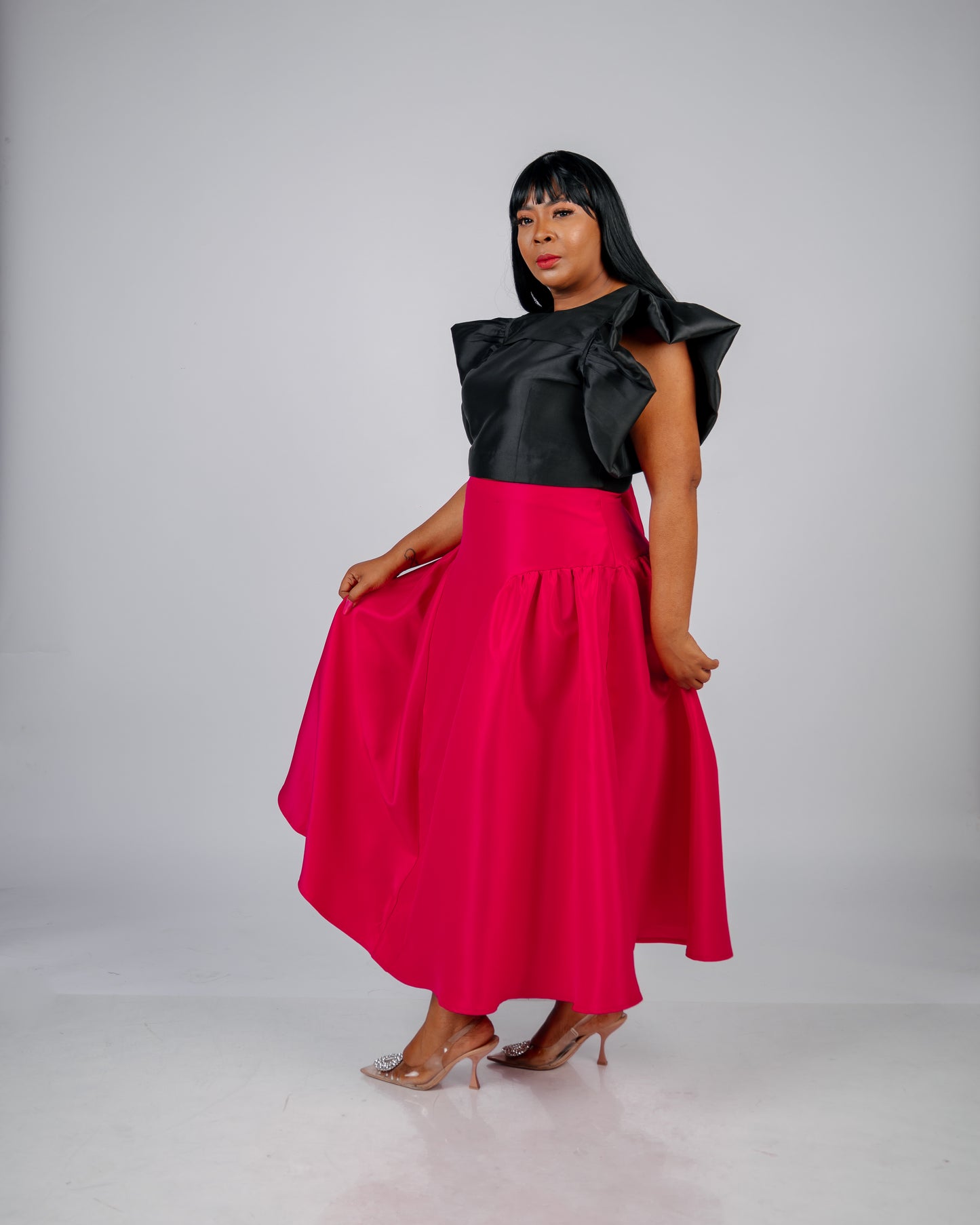 CERISE PINK TEE SKIRT