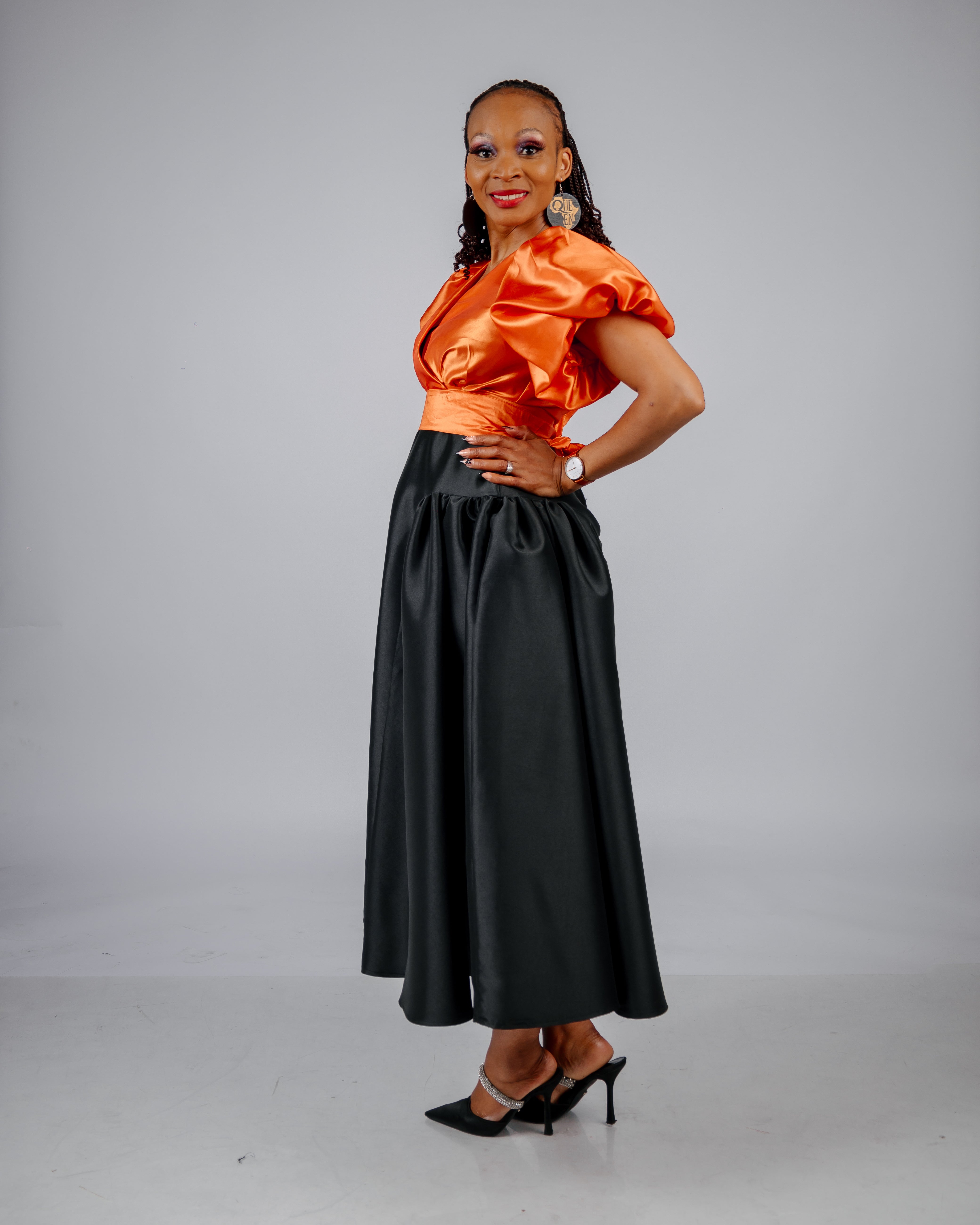FR1055 BLACK TEE SKIRT